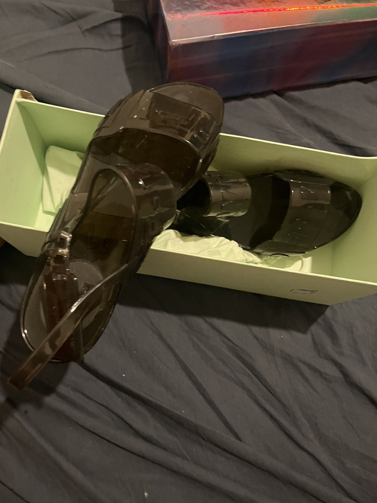 Off-White × Virgil Abloh OFF WHITE Zip tie Jelly sandal Size US 10 / IT 40 - 4 Thumbnail