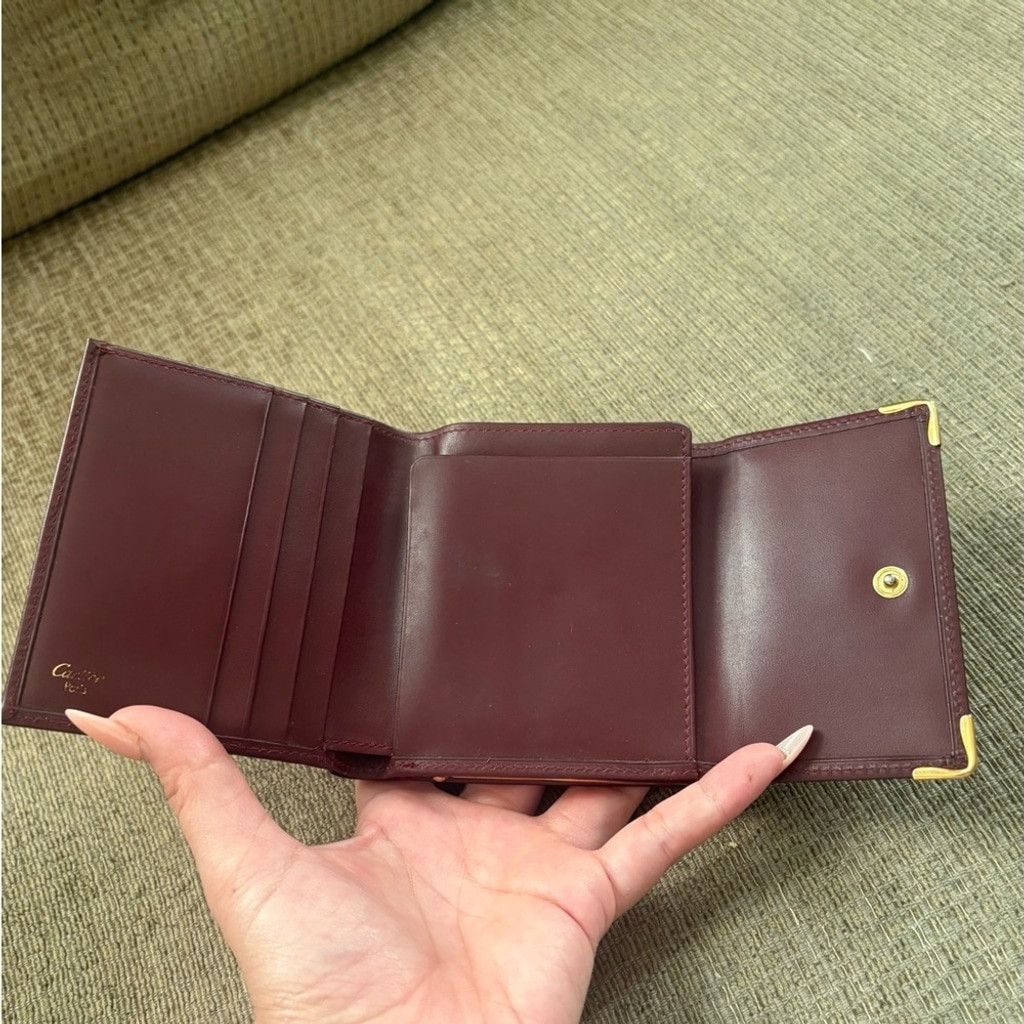 Cartier Cartier Tri-fold Leather Wallet Size ONE SIZE - 11 Thumbnail