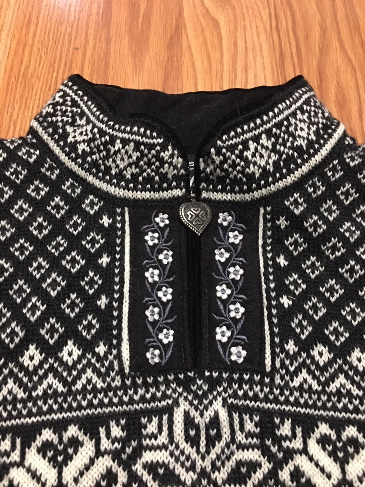Dale Of Norway DALE of Norway Black/White Virgin New Wool Peace Sweater S Size S / US 4 / IT 40 - 5 Thumbnail
