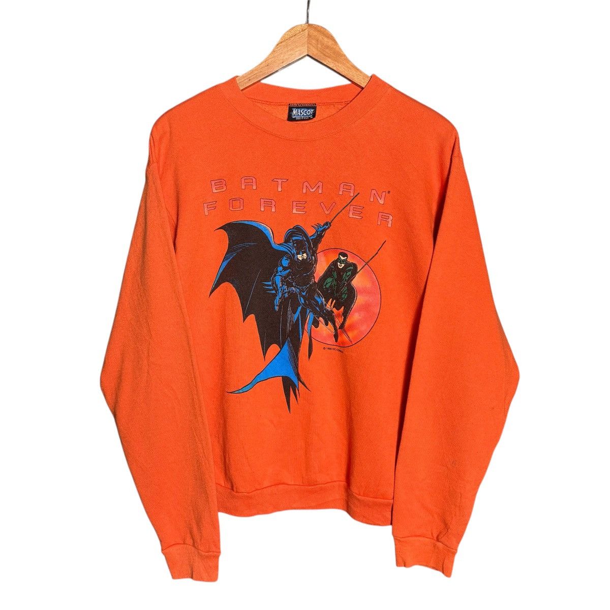 DC Comics × Vintage Vintage 90s Batman DC Comics Sweatshirt Size US XL / EU 56 / 4 - 1 Thumbnail