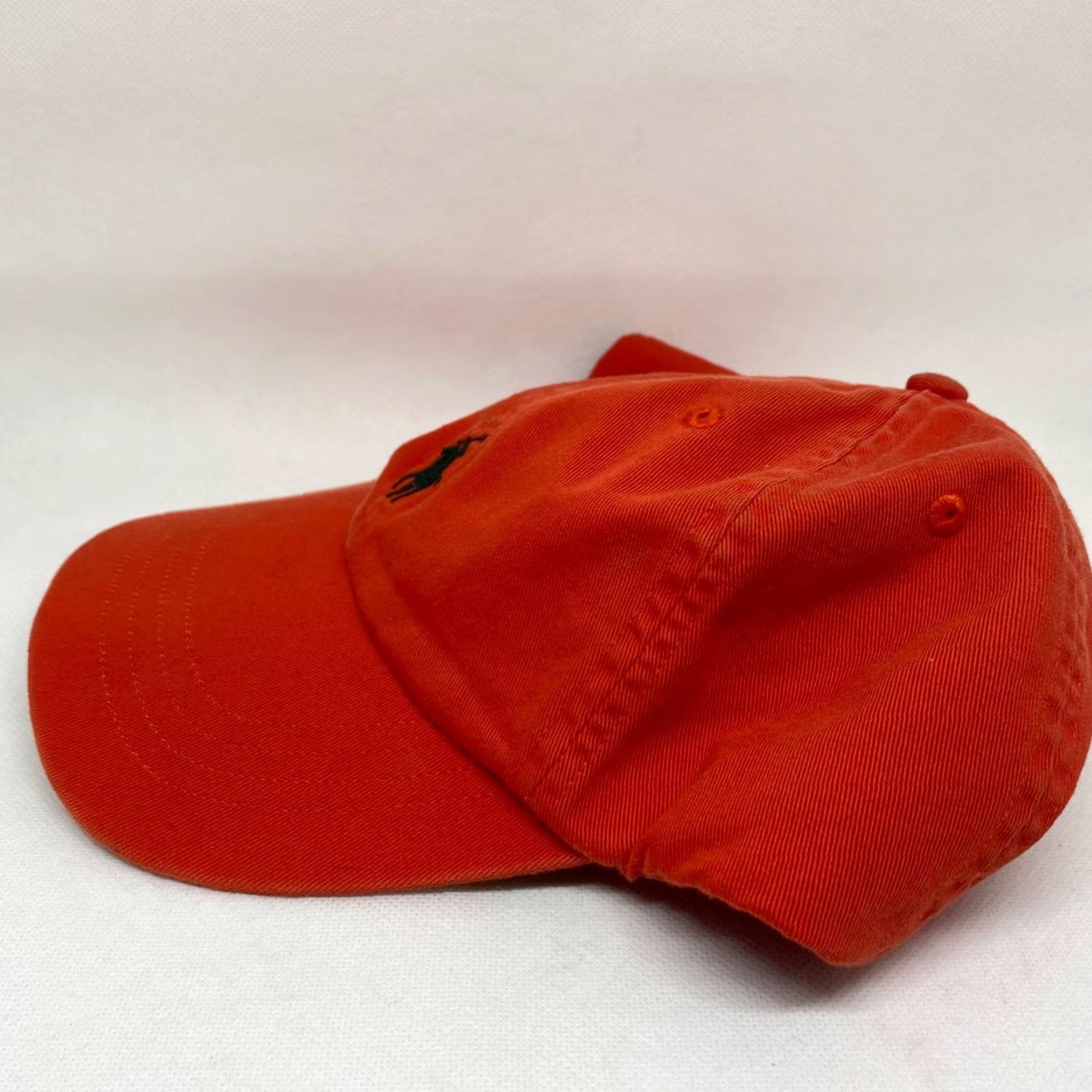 Polo Ralph Lauren VINTAGE Polo Ralph Lauren Hat Cap Strapback Orange Small Black Pony One Size Dad Size US M / EU 48-50 / 2 - 3 Thumbnail