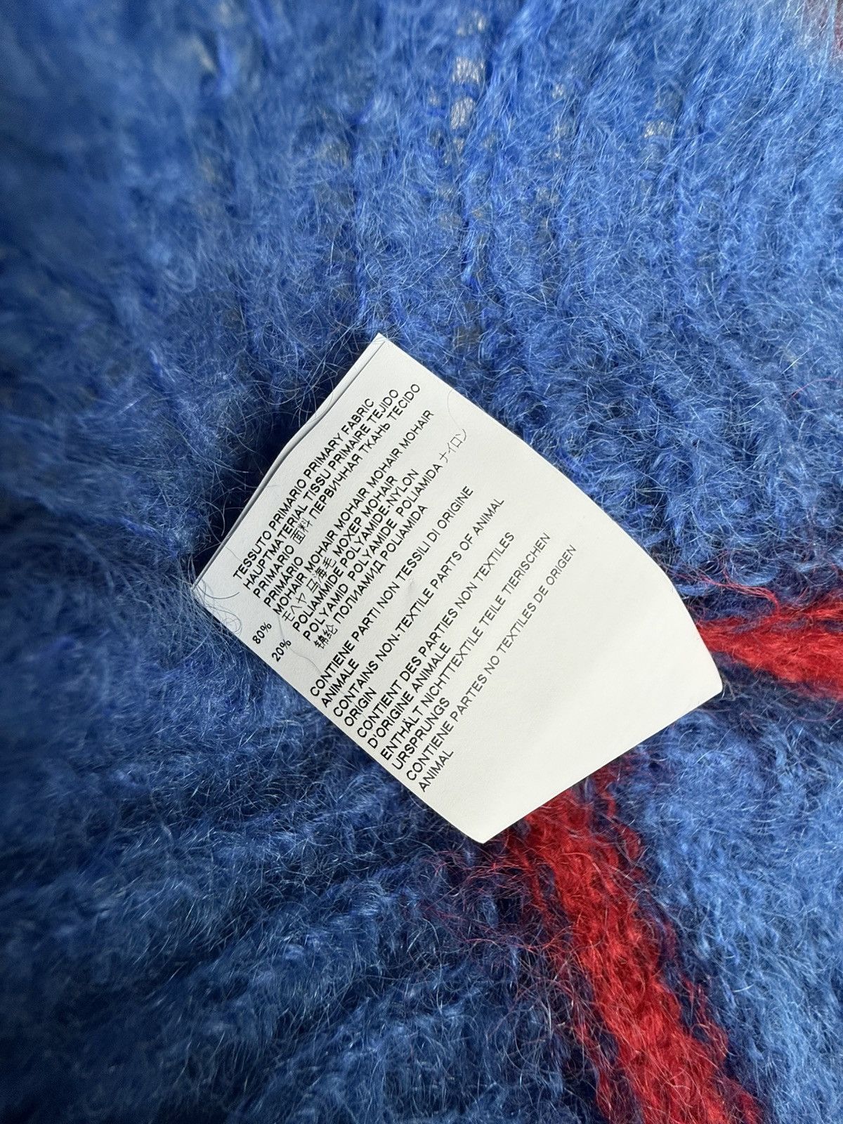 Marni FW19 Marni most wanted blue red cardigan Harry Styles M XL Size US M / EU 48-50 / 2 - 22 Thumbnail