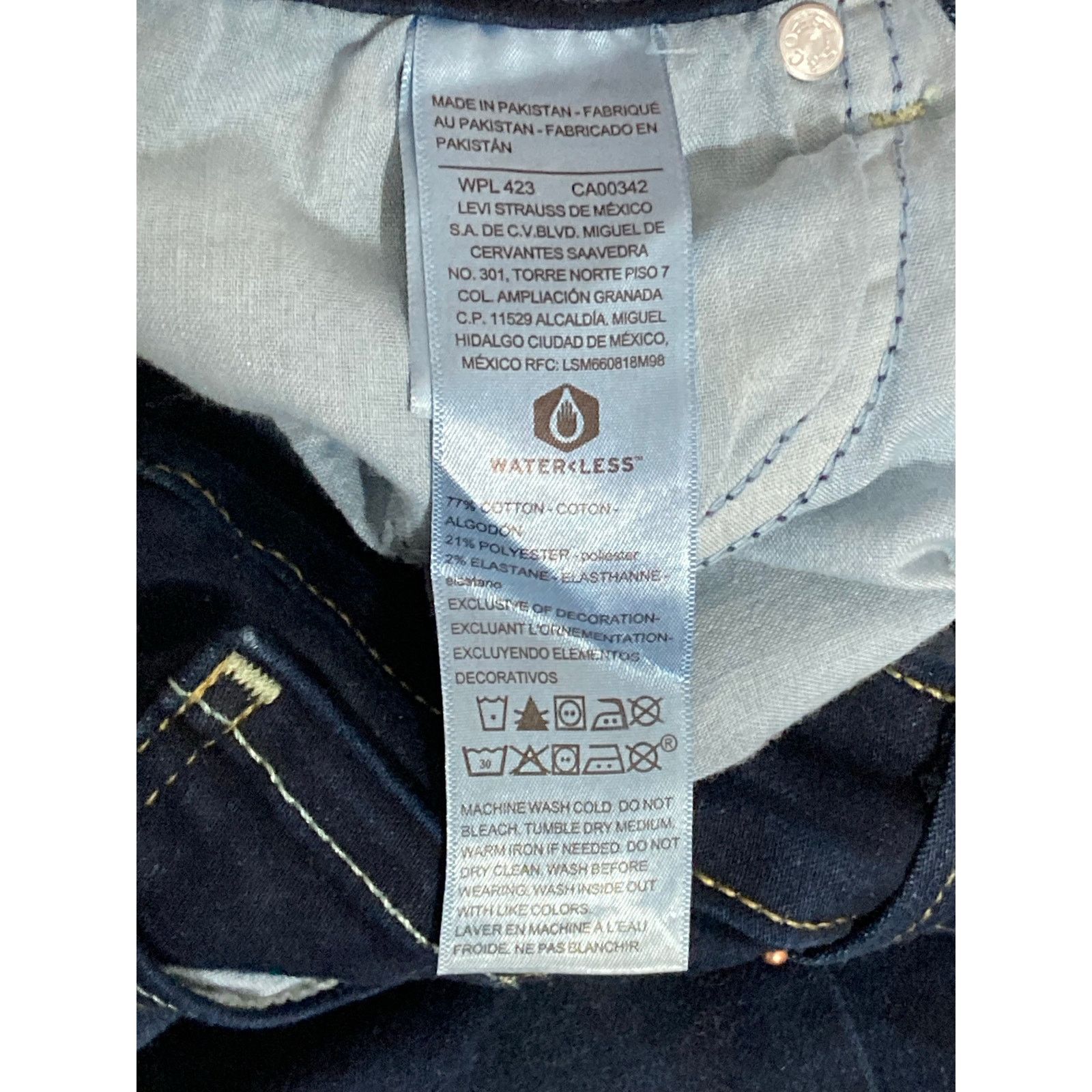 Levi's Signature by Levi Strauss Womens MidRise Skinny Jeans Sz W26 Size 26" / US 2 / IT 38 - 6 Thumbnail