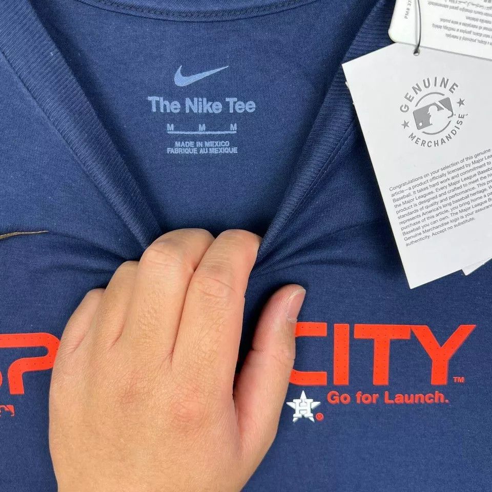 Nike Houston Astros Shirt Women Short Sleeve Crew Neck Cotton M Size M / US 6-8 / IT 42-44 - 5 Thumbnail