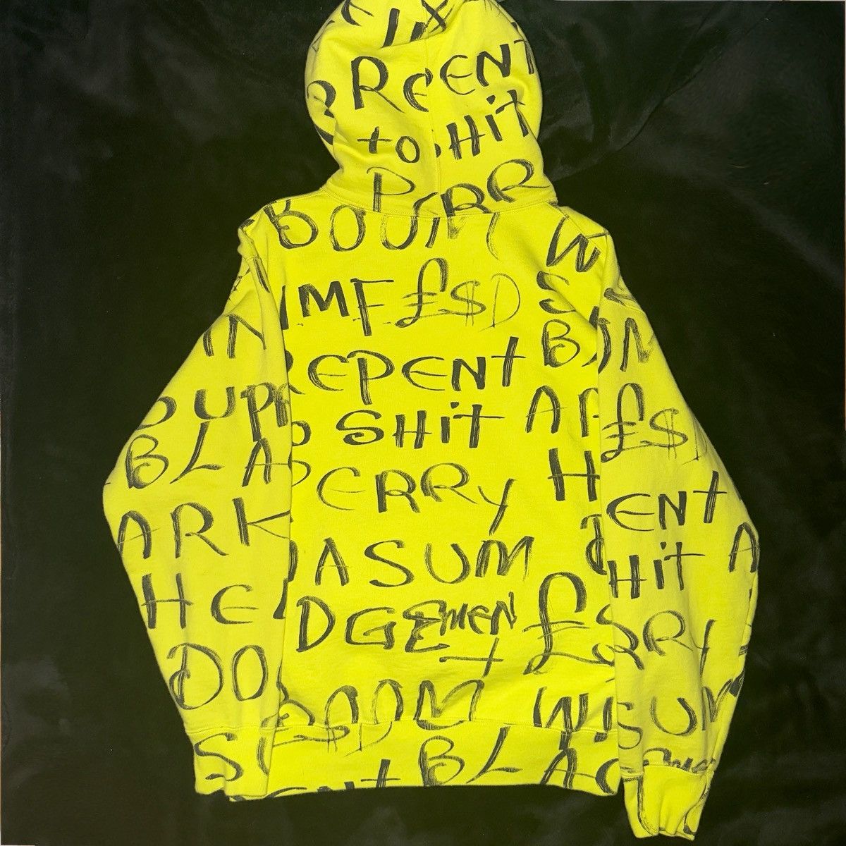 Supreme Supreme Black Ark Hooded Sweatshirt 'Fluorescent Yellow Size US M / EU 48-50 / 2 - 3 Thumbnail
