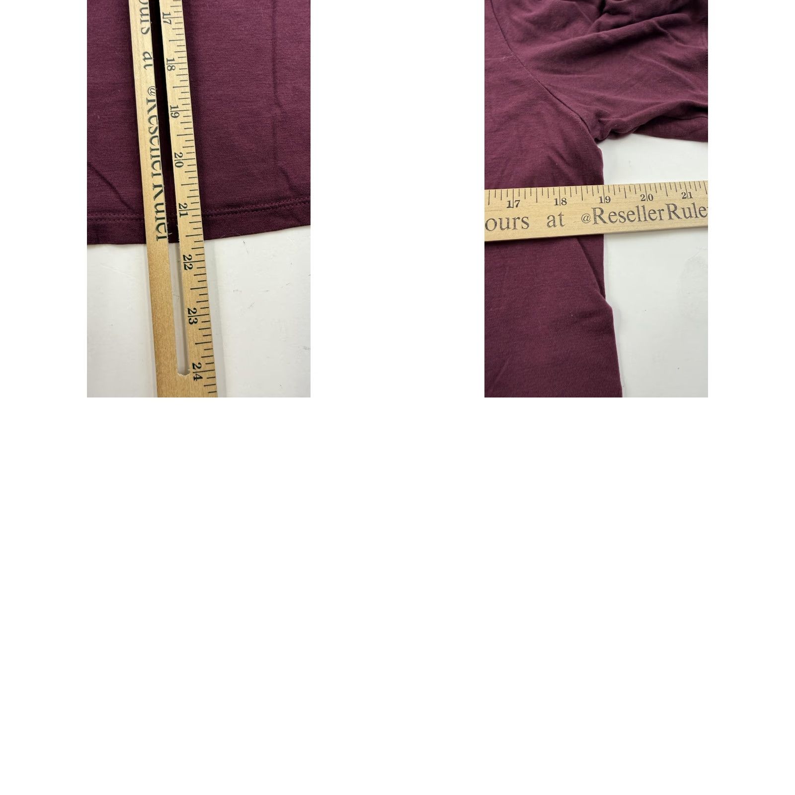 Athleta Athleta Shirt Womens Small Burgundy V-Neck Short Sleeve Side Slit Lightweight Size S / US 4 / IT 40 - 8 Thumbnail