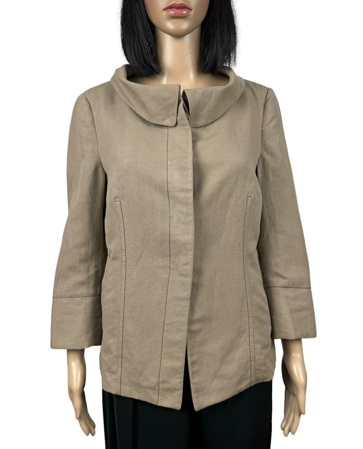 Brunello Cucinelli Brunello Cucinelli Jacket Linen-Cotton 3/4 Sleeve size 44 Size M / US 6-8 / IT 42-44 - 2 Thumbnail