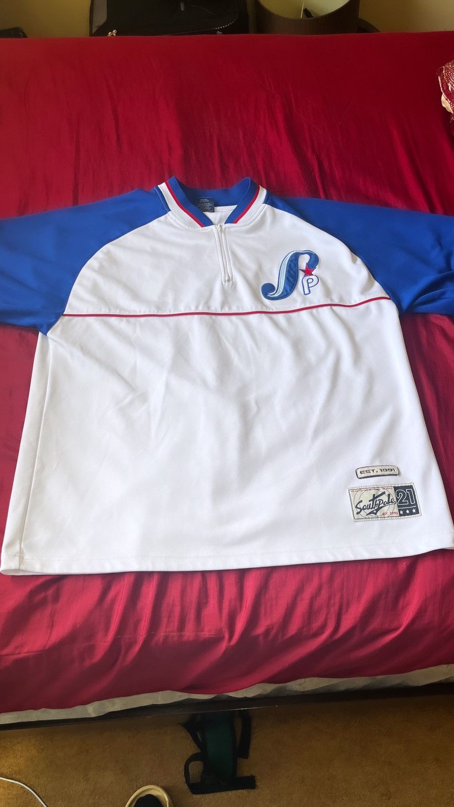 Southpole 90’s Vintage Southpole Athletic 1/4 Zip Jersey (XXL) Size US XXL / EU 58 / 5 - 1 Thumbnail