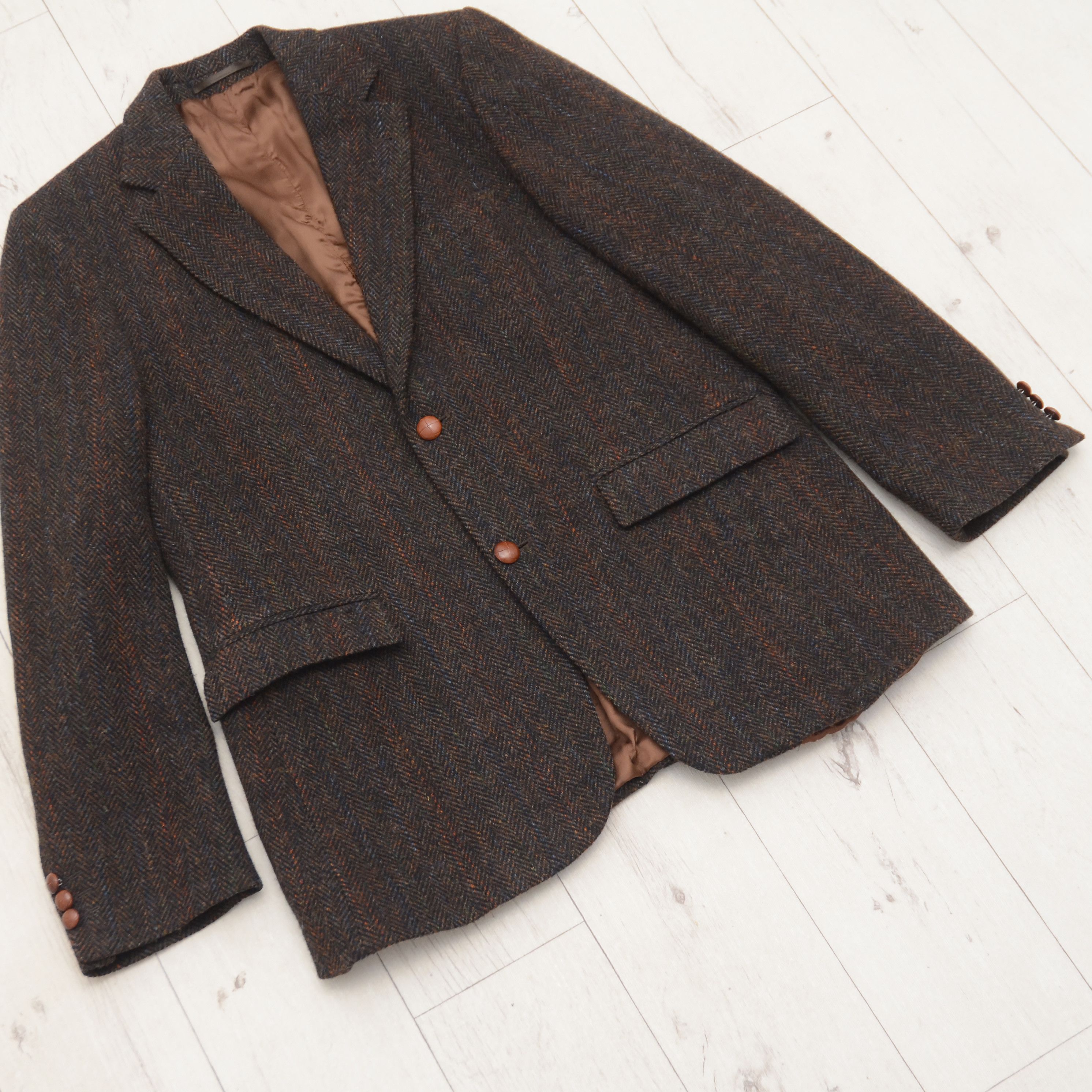 Harris Tweed Vintage HARRIS TWEED x Anson's Handwoven Wool Blazer sz. L-M Size 42R - 4 Thumbnail