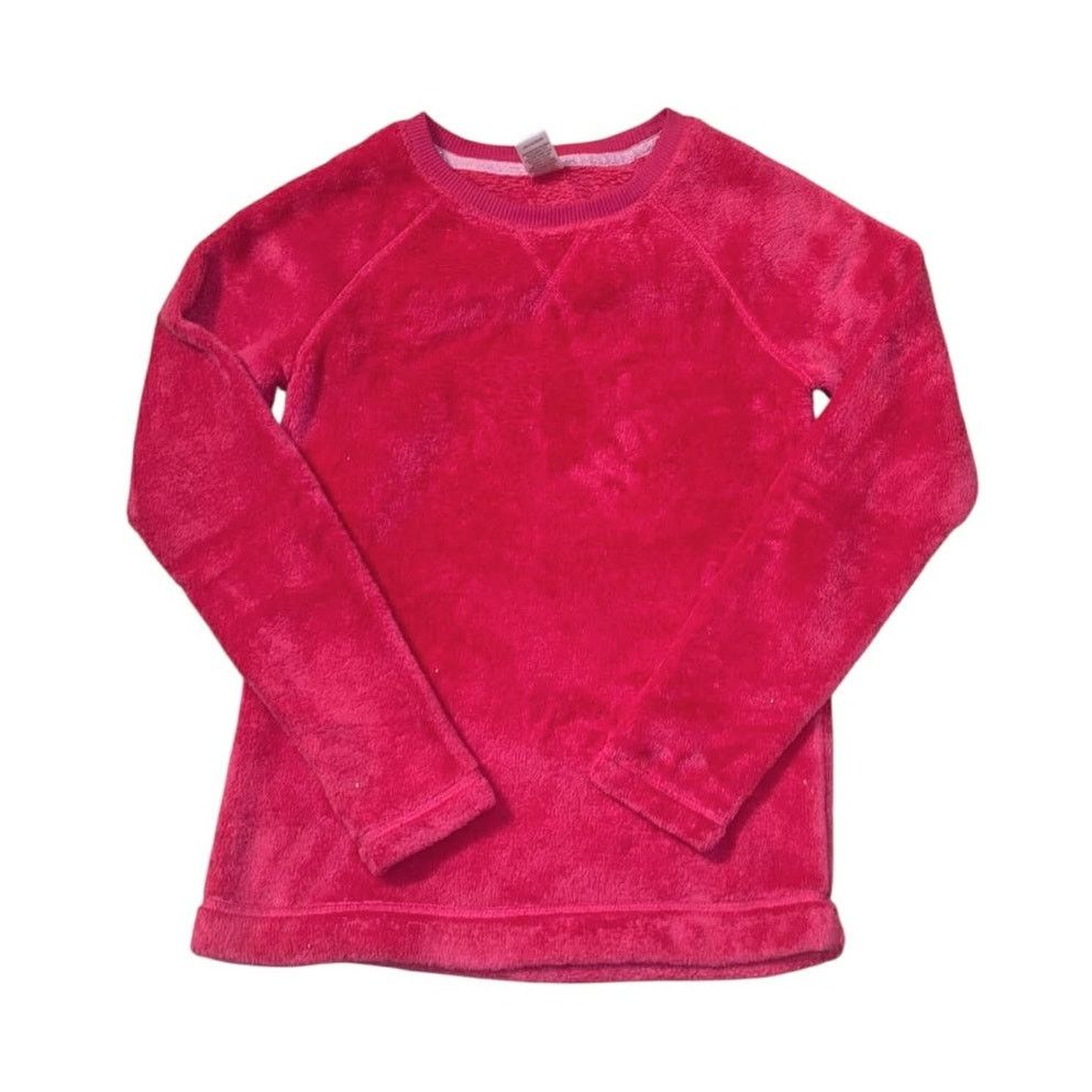 Other Pink Plush Velour Fleece Pullover Long Sleeve Sweatshirt XS Size XS / US 0-2 / IT 36-38 - 1 Thumbnail
