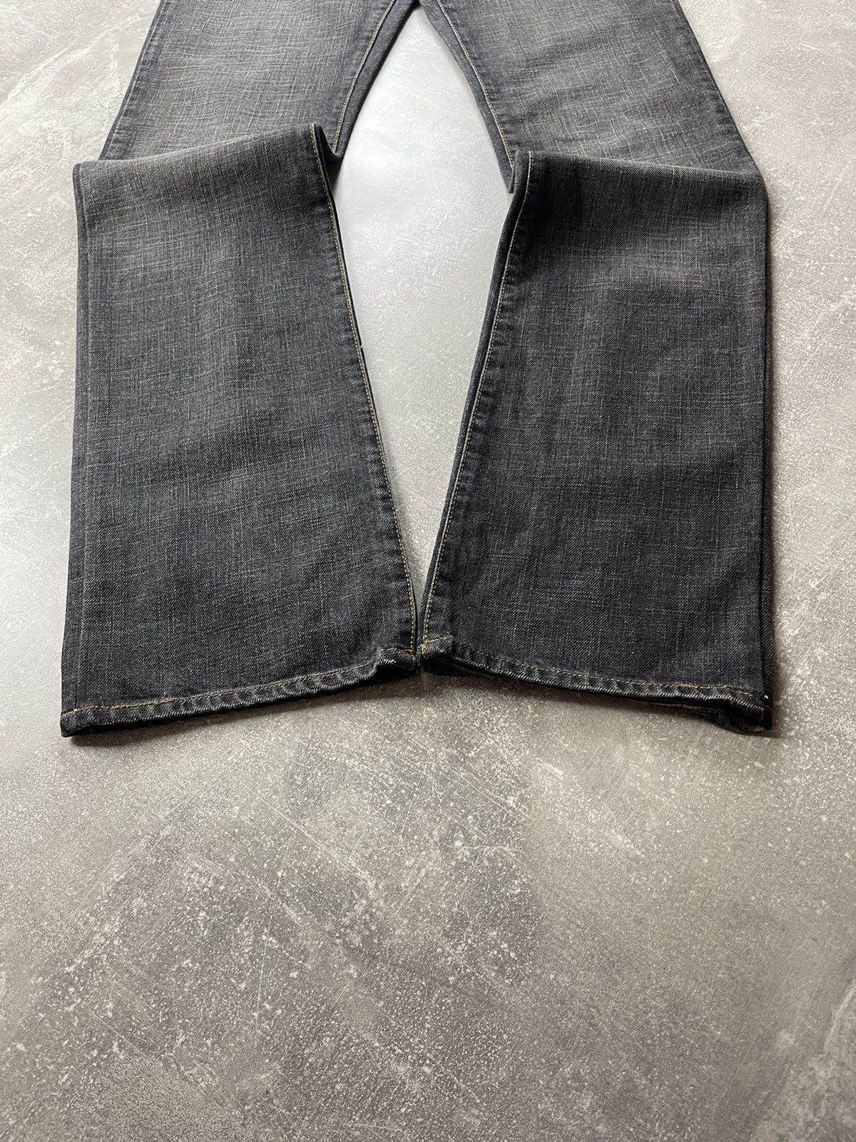 Just Cavalli × Roberto Cavalli Just Cavalli Roberto Cavalli Gray Faded Logo Flared Jeans Size 29" - 8 Thumbnail