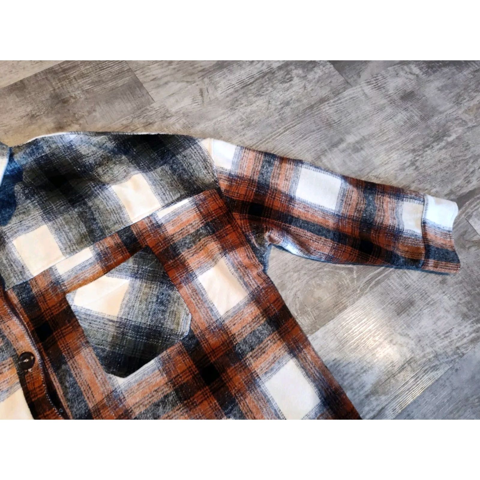 Vintage ZENANA Women’s Plaid Shacket XL Jacket Long Sleeve Oversized fit Pockets Size XL / US 12-14 / IT 48-50 - 3 Thumbnail