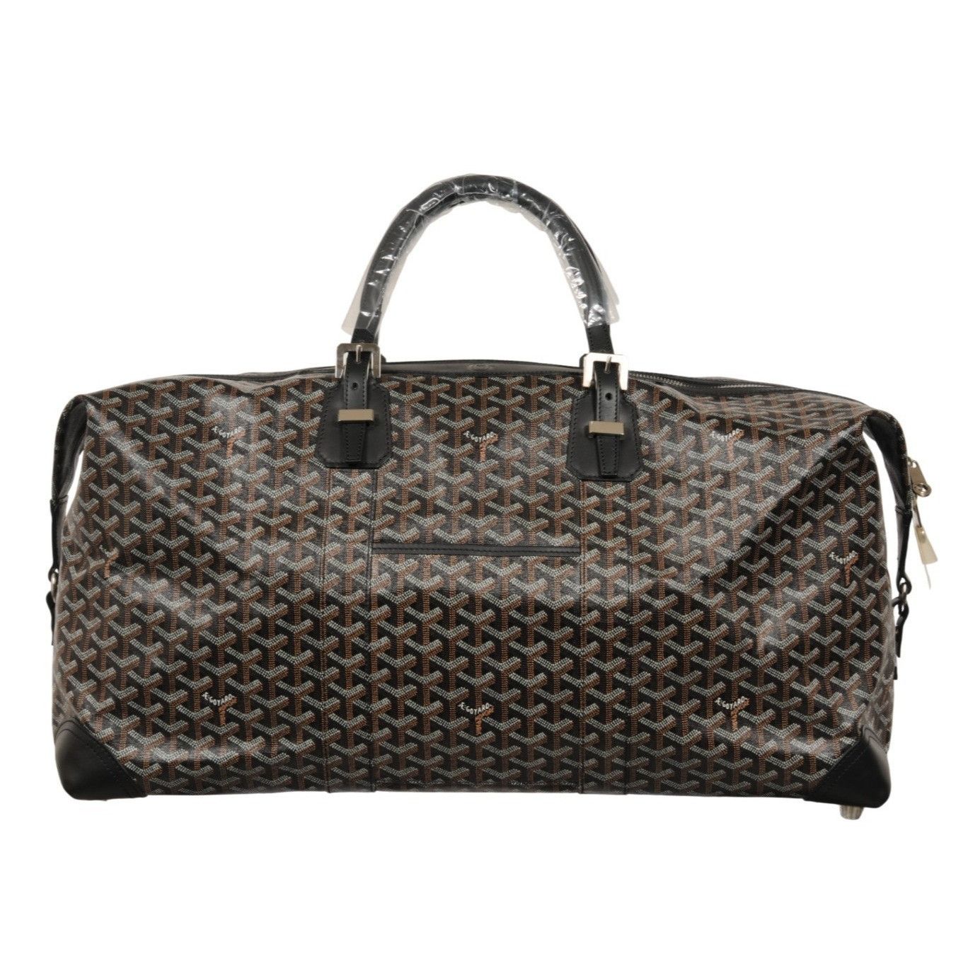 Goyard Boeing 55 Duffle Bag Black Brown Travel Carry On Weekend Size ONE SIZE - 18 Thumbnail