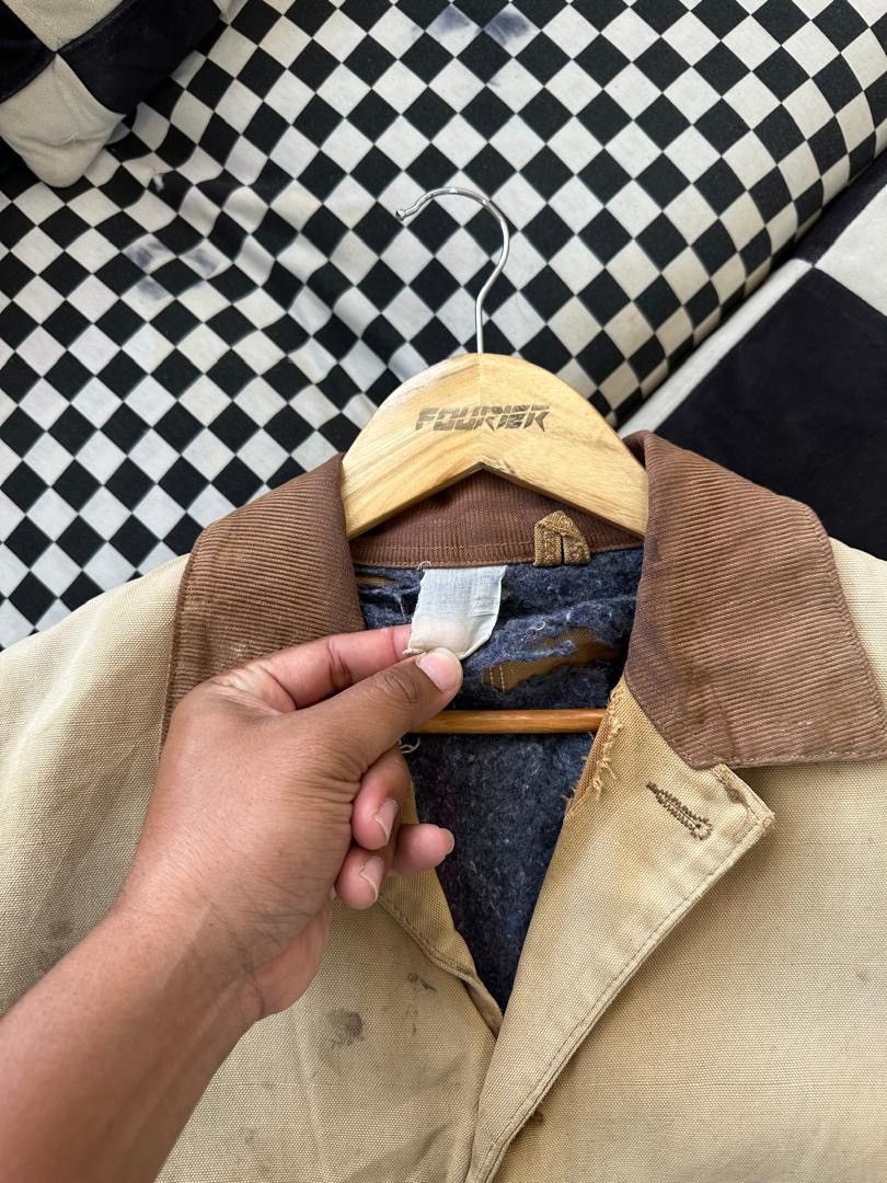 Carhartt × Vintage VINTAGE CARHARTT CHORE JACKET DISTRESS Size US XL / EU 56 / 4 - 2 Thumbnail