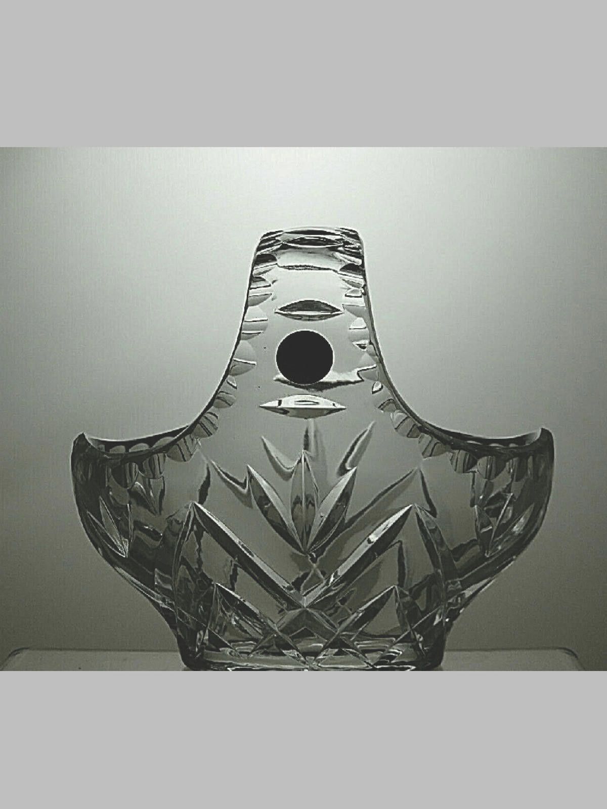 Other Zwiesel Cristallerie Crystal Cut Handed Fruit Basket 6 3/4" Size ONE SIZE - 1 Thumbnail