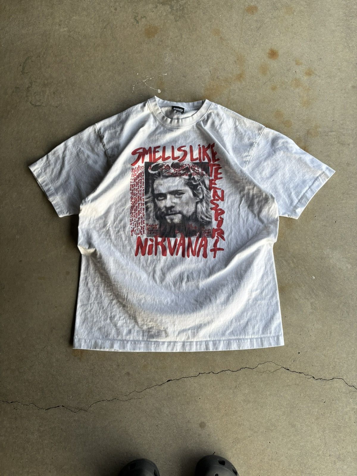 Vintage Nirvana Smells Like Teen Spirit Potato Market Tee