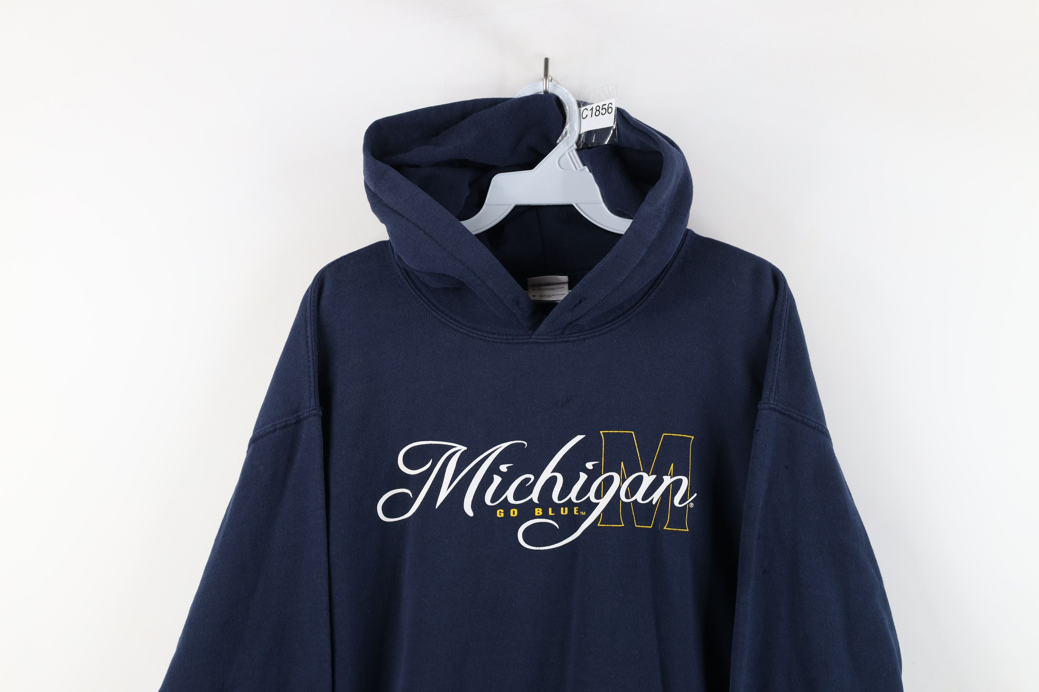 Vintage Vintage Spell Out Script University of Michigan Hoodie Size US M / EU 48-50 / 2 - 2 Thumbnail