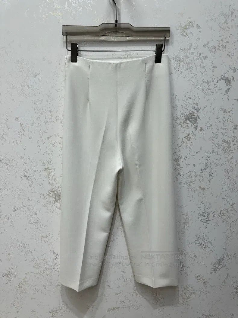 Hermes Hermes Beige Wide Leg Pants Size 25" / US 0 / IT 36 - 2 Thumbnail