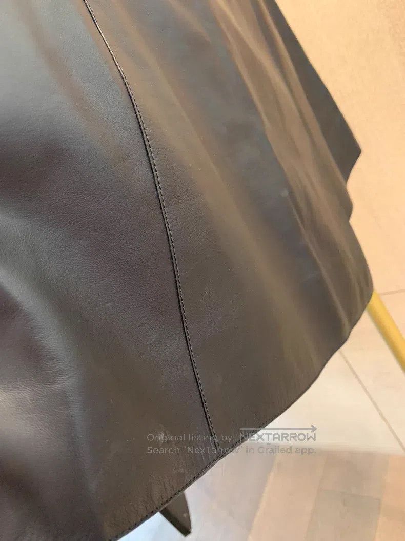 Hermes Hermes Leather skirt Size 24" / US 00 / IT 34 - 5 Thumbnail