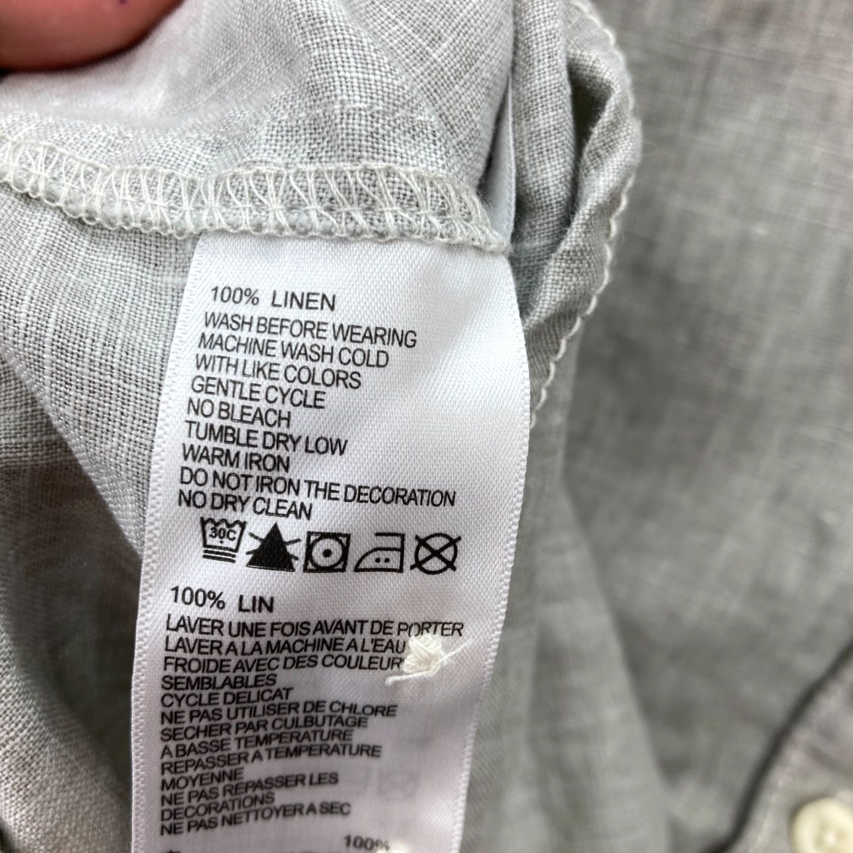 Tommy Bahama Tommy Bahama Relax Linen Button Up Shirt Mens XL Gray Short Sleeve Nautical Camp Size US XL / EU 56 / 4 - 7 Thumbnail