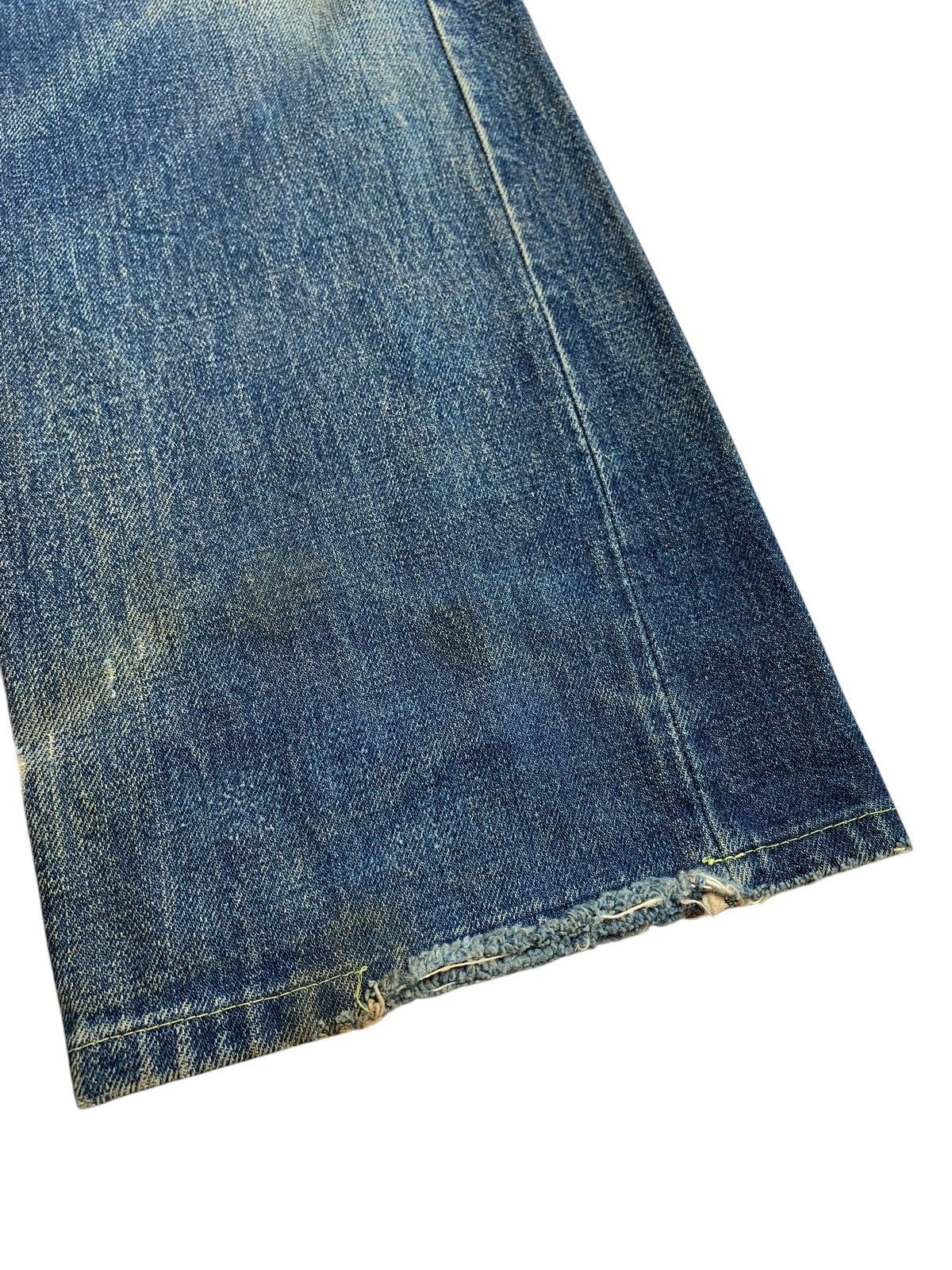 Levi's Vintage 90’s Levis 501XX Big E Thrashed Blue Denim Size US 30 / EU 46 - 16 Thumbnail