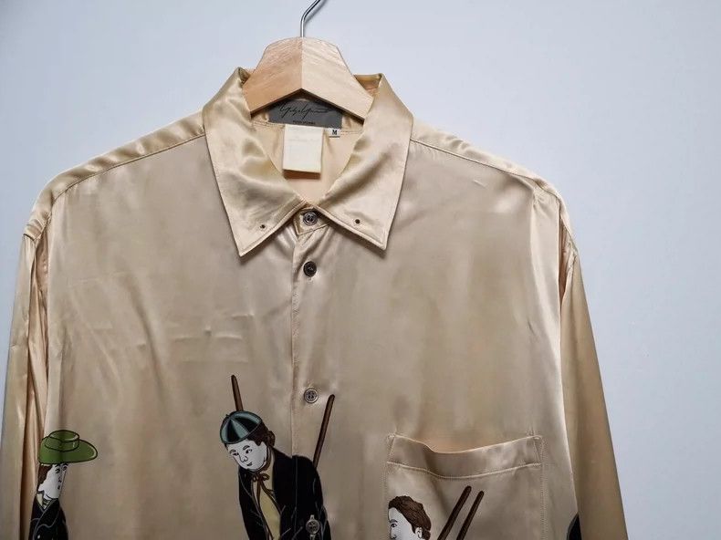 Yohji Yamamoto Yohji Yamamoto Champagne Shirt of Luming House in the First Size US M / EU 48-50 / 2 - 2 Thumbnail