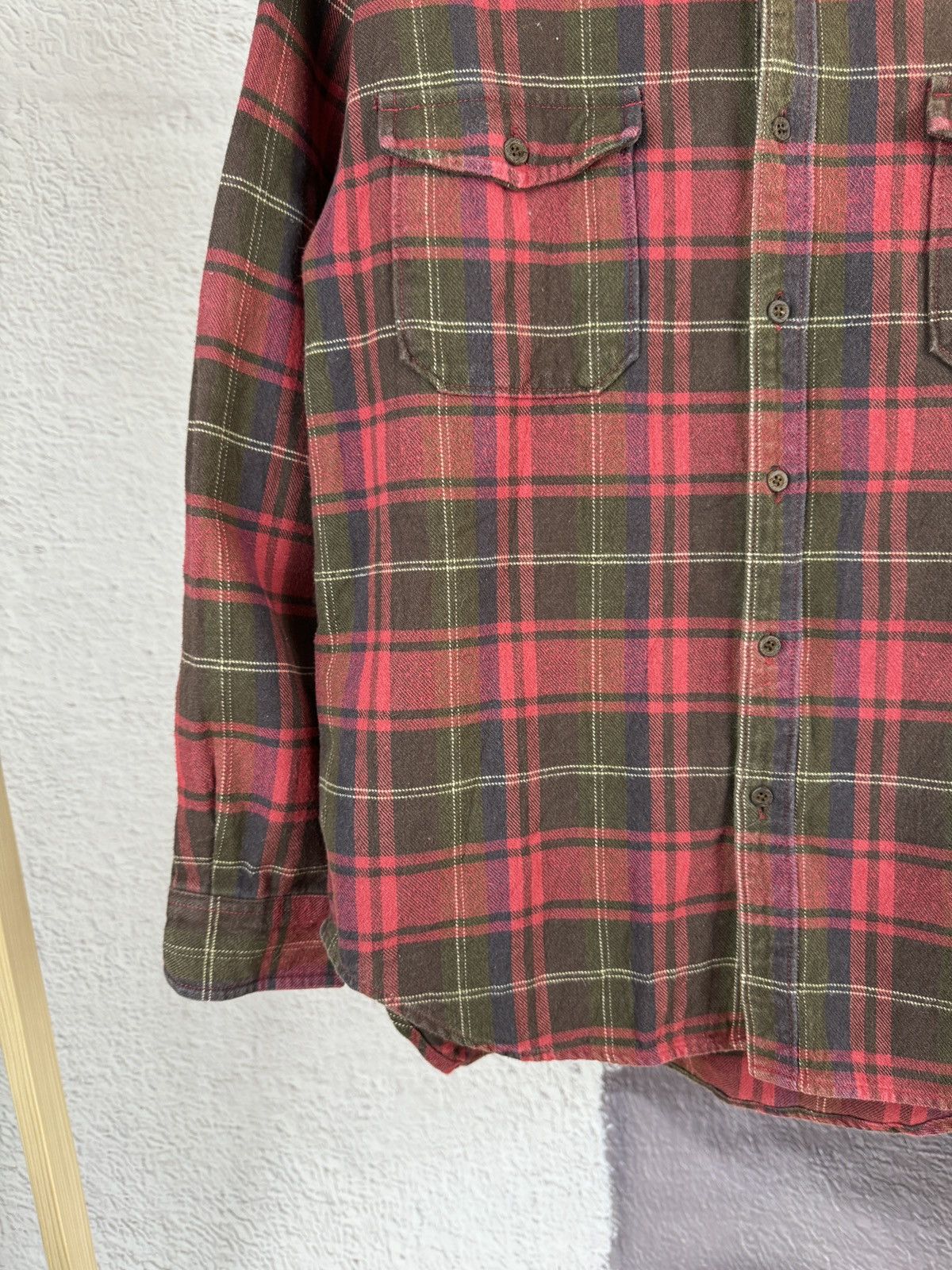 Flannel Sunny Clouds pruduced by Felissimo vintage flannel shirt Size US M / EU 48-50 / 2 - 5 Thumbnail