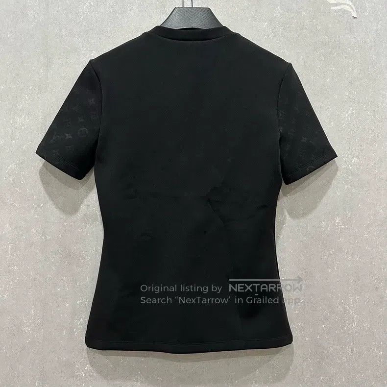 Louis Vuitton Louis Vuitton Black Air Cotton Cuff Full Print short sleev Size S / US 4 / IT 40 - 2 Thumbnail