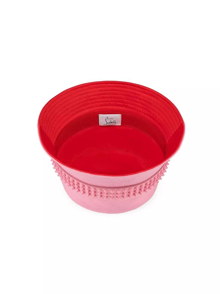 Christian Louboutin oc11z0425 Size:XL/Bobino Spikes Canvas in Pink Size ONE SIZE - 4 Thumbnail