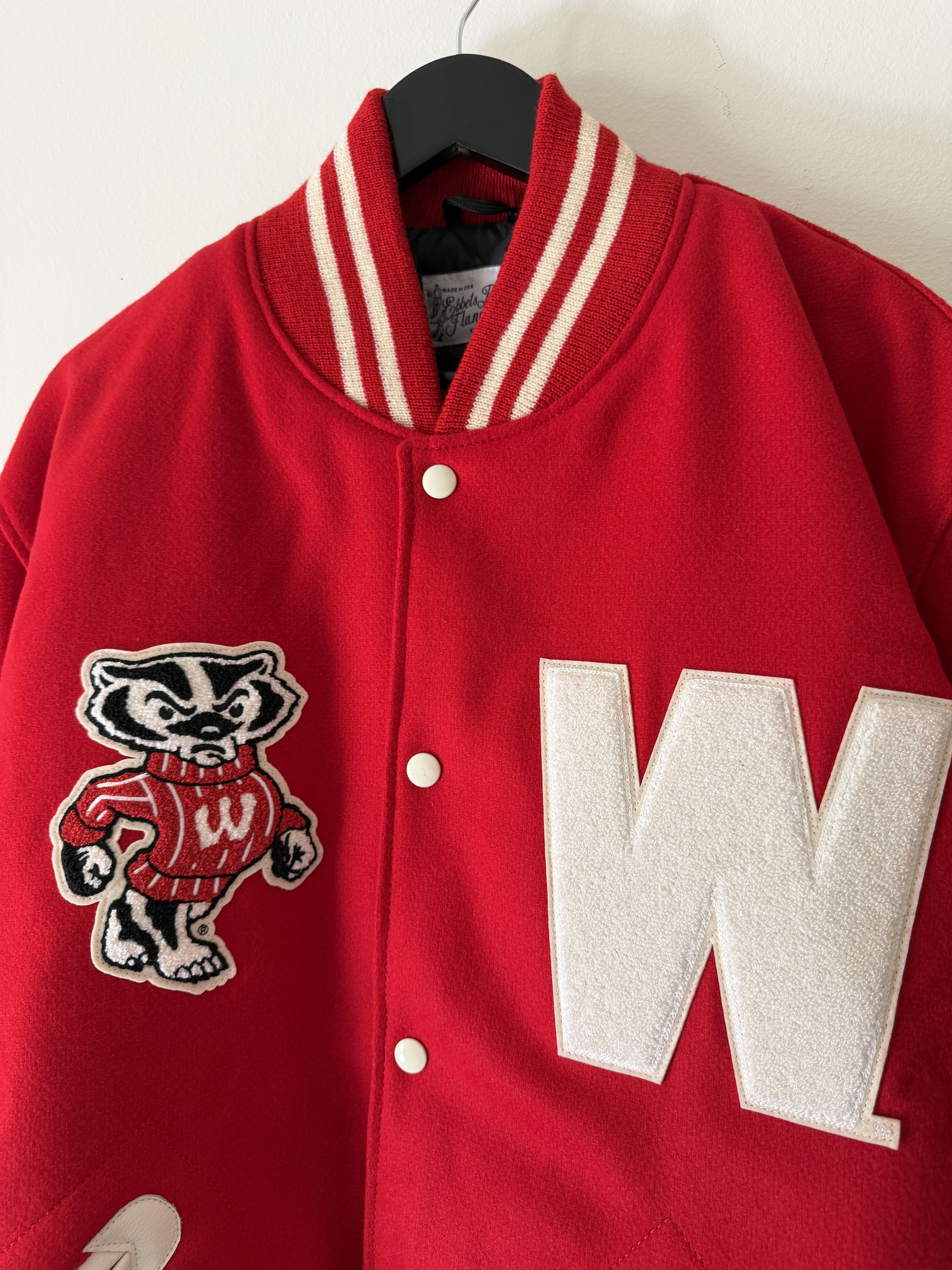 Ebbets Field Flannels Ebbets Field 1952 University of Wisconsin Varsity Jacket Size US XL / EU 56 / 4 - 2 Thumbnail