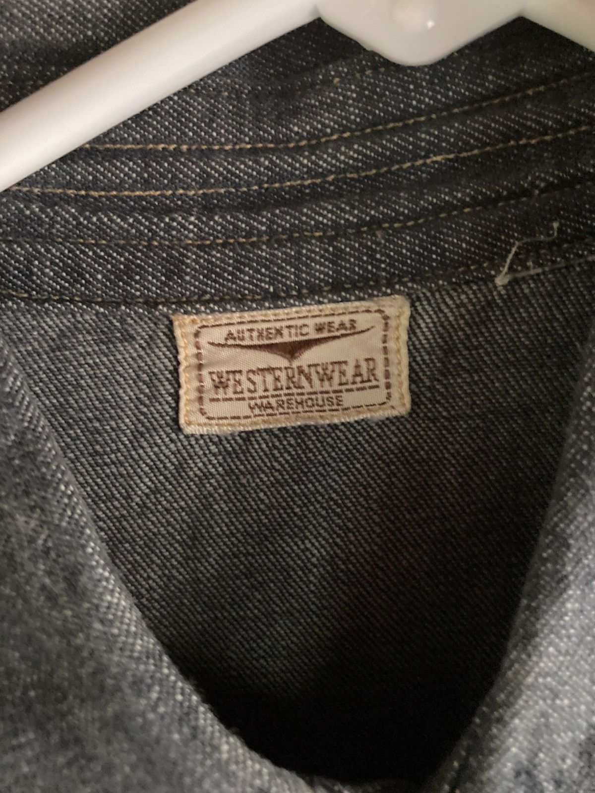 Warehouse & Co. Warehouse & Co Sawtooth Denim Western Shirt Size US M / EU 48-50 / 2 - 6 Thumbnail