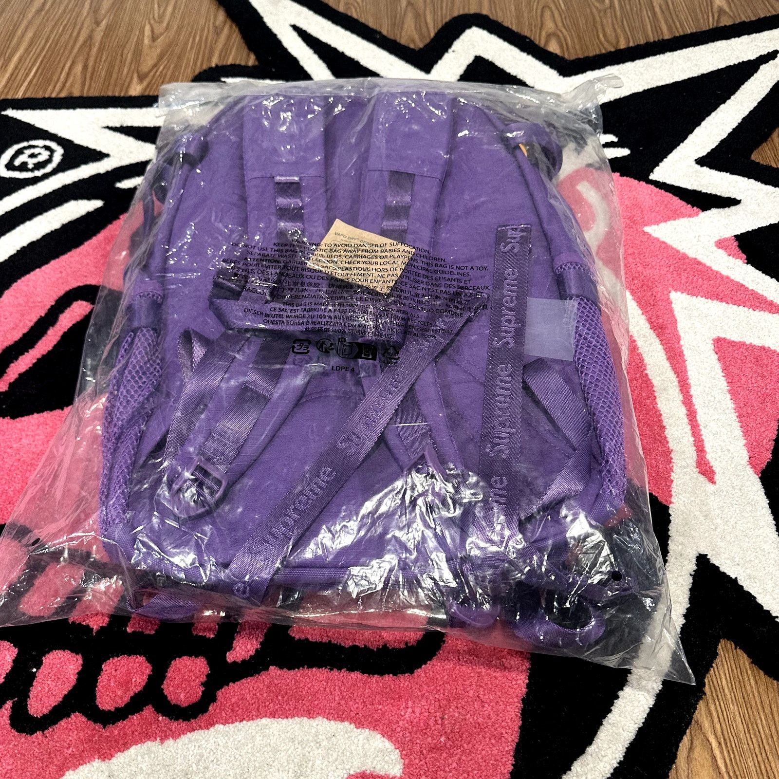 Supreme Supreme Logo Backpack (SS26) – Purple Size ONE SIZE - 6 Thumbnail