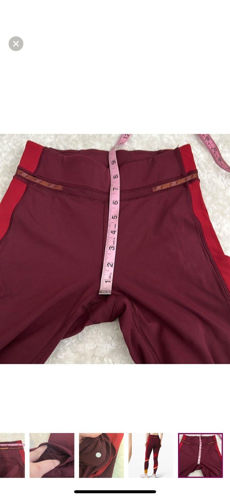 ROKSANDA Lululemon x roksanda break new ground tights size 4 Size 27" / US 4 / IT 40 - 9 Thumbnail