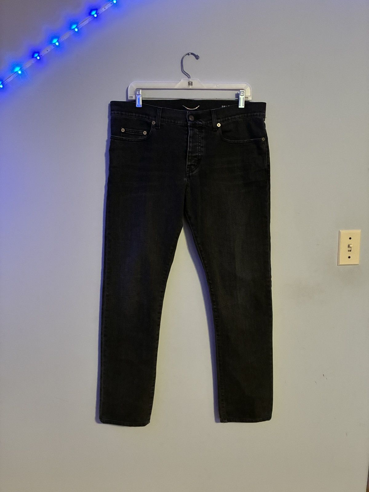 Saint Laurent Paris Saint Laurent Paris black denim Size US 33 - 1 Thumbnail
