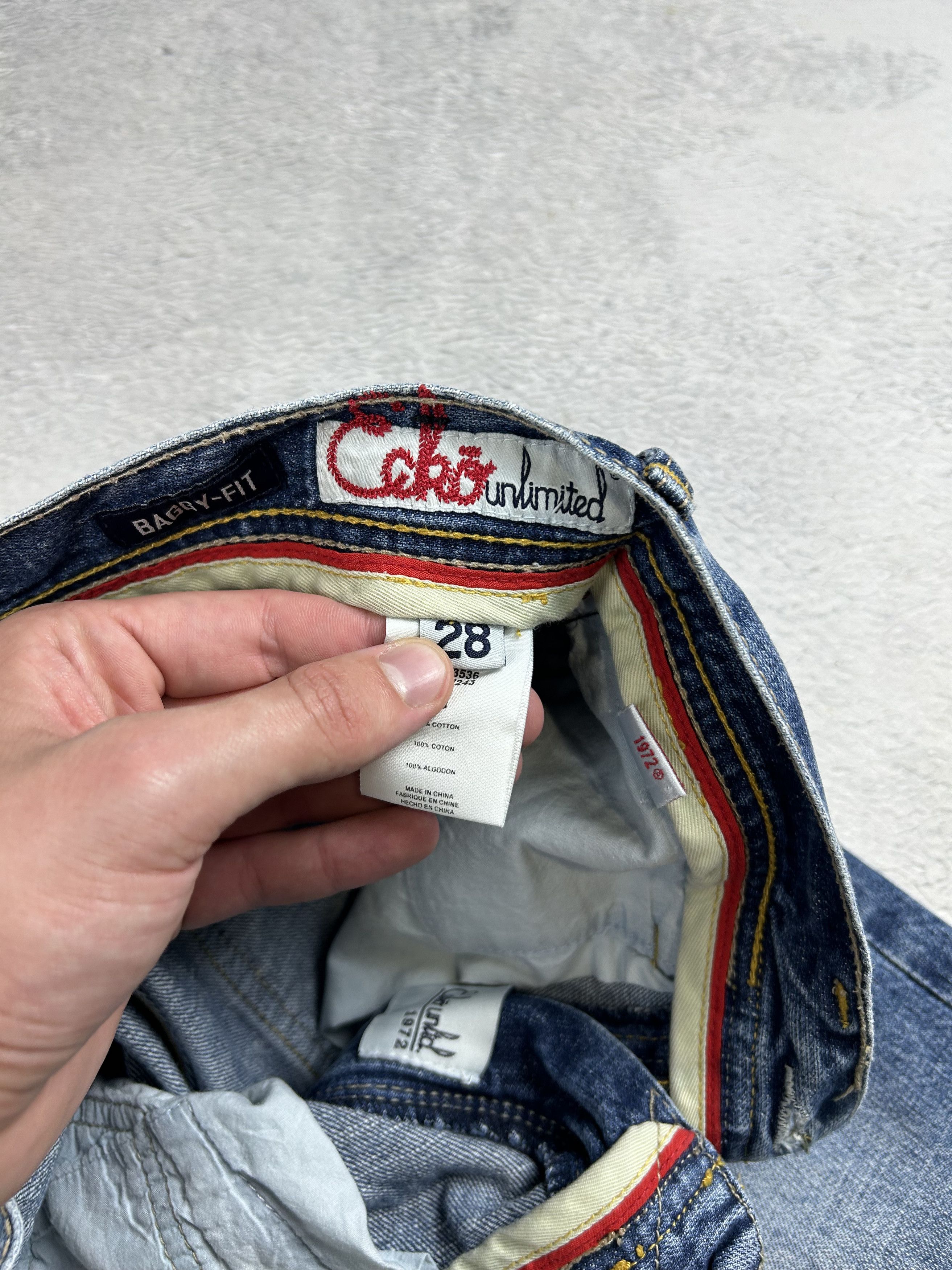 Ecko Unltd. × JNCO × Vintage Ecko Unltd. denim Shorts Baggy Streetwear SK8 Back Logo Size US 28 / EU 44 - 8 Thumbnail