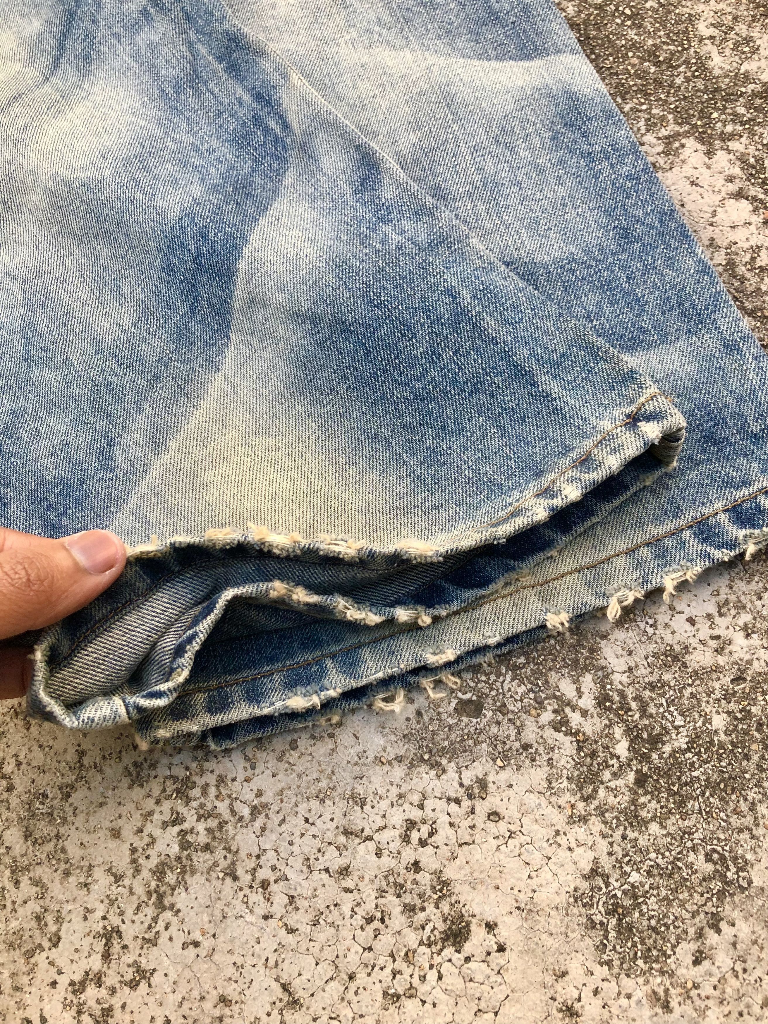 Japanese Brand WASHED BLUE DENIM BY IMP Size US 33 - 6 Thumbnail