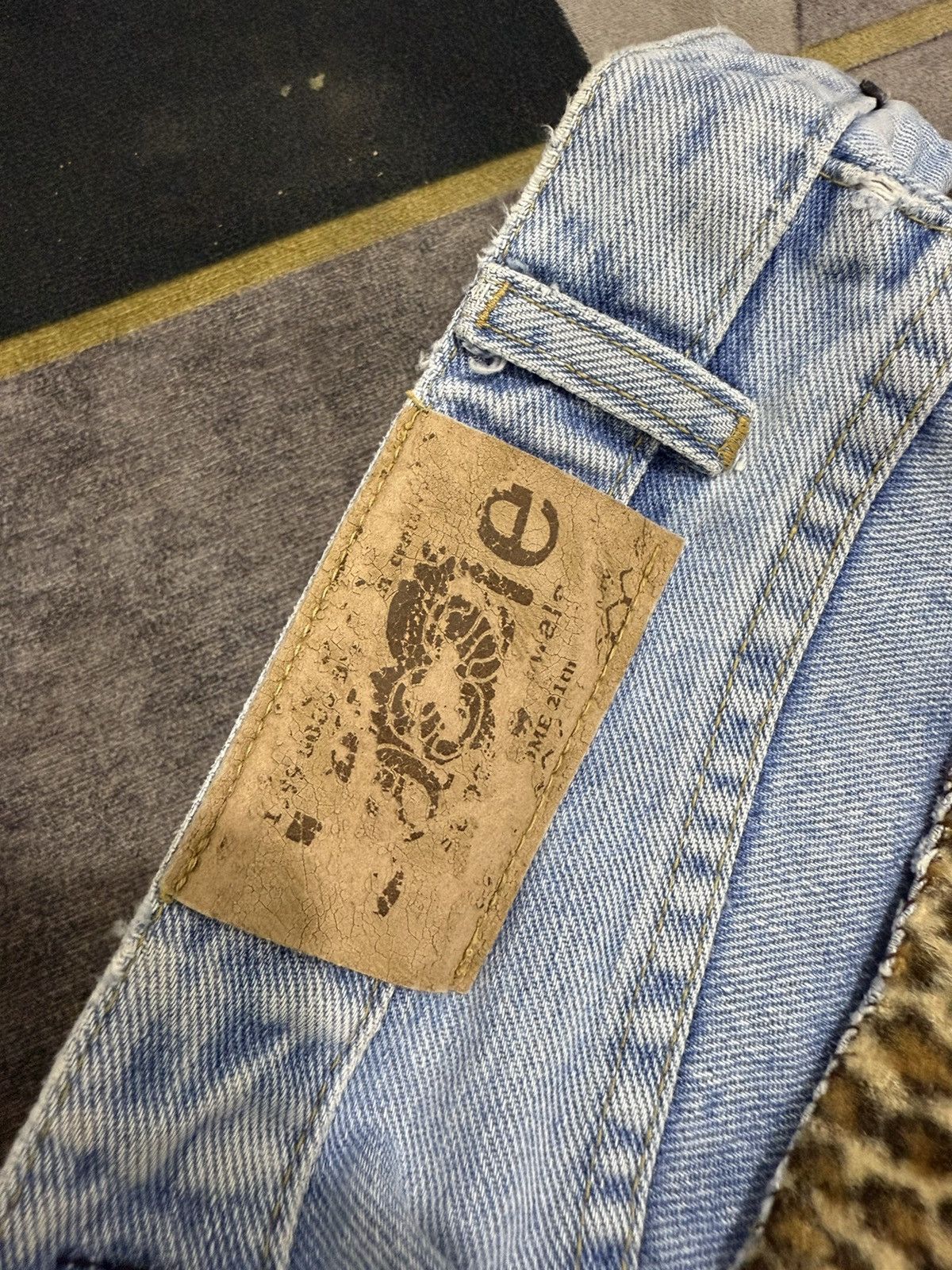 If Six Was Nine JASSIE FLARE LEO PARD IFSIX DENIM PANTS Size US 29 - 6 Thumbnail