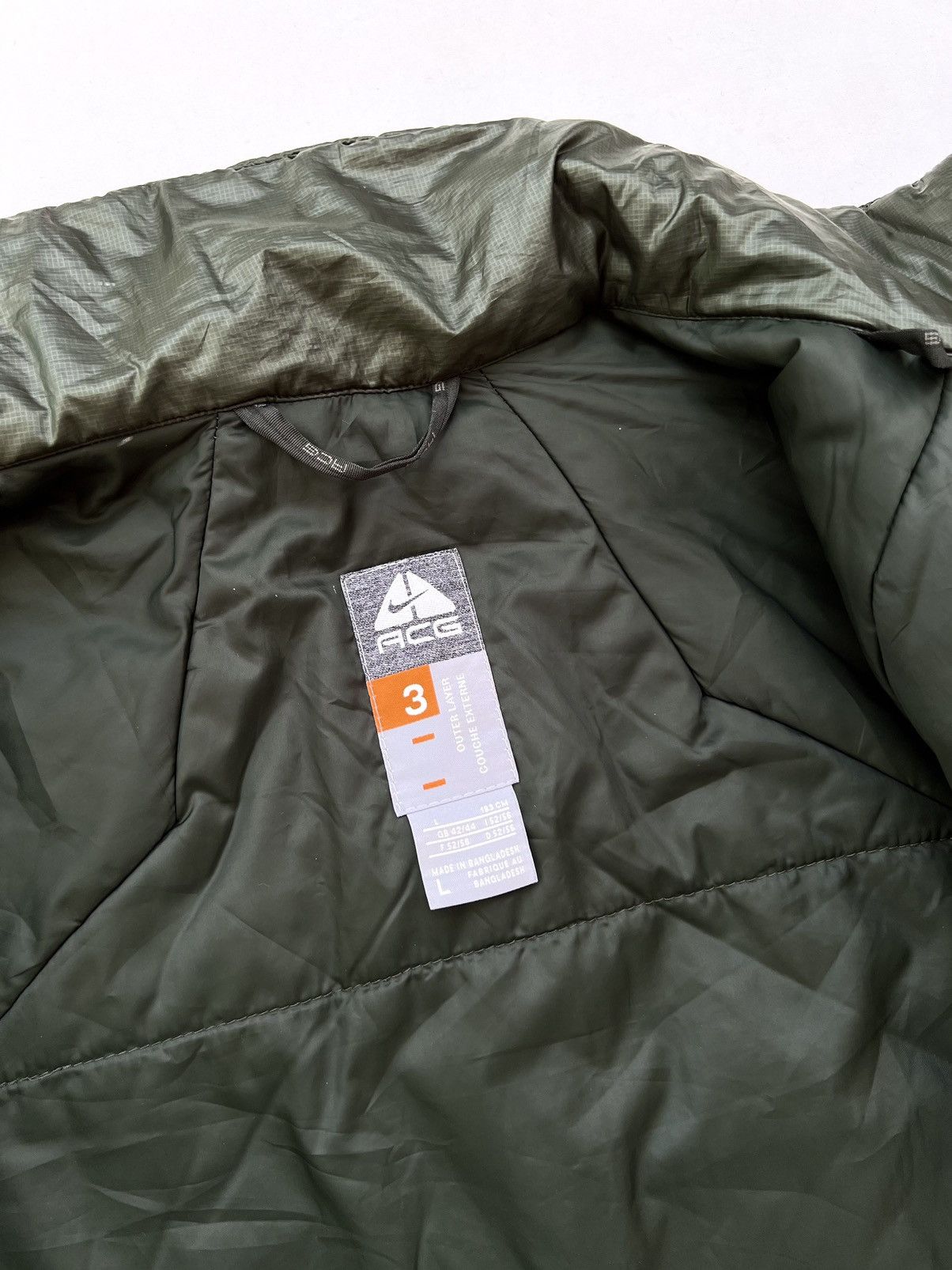 Nike ACG 🔥F/W08 Nike ACG Asymmetrical Zip Puffer Olive Jacket Size US L / EU 52-54 / 3 - 19 Thumbnail