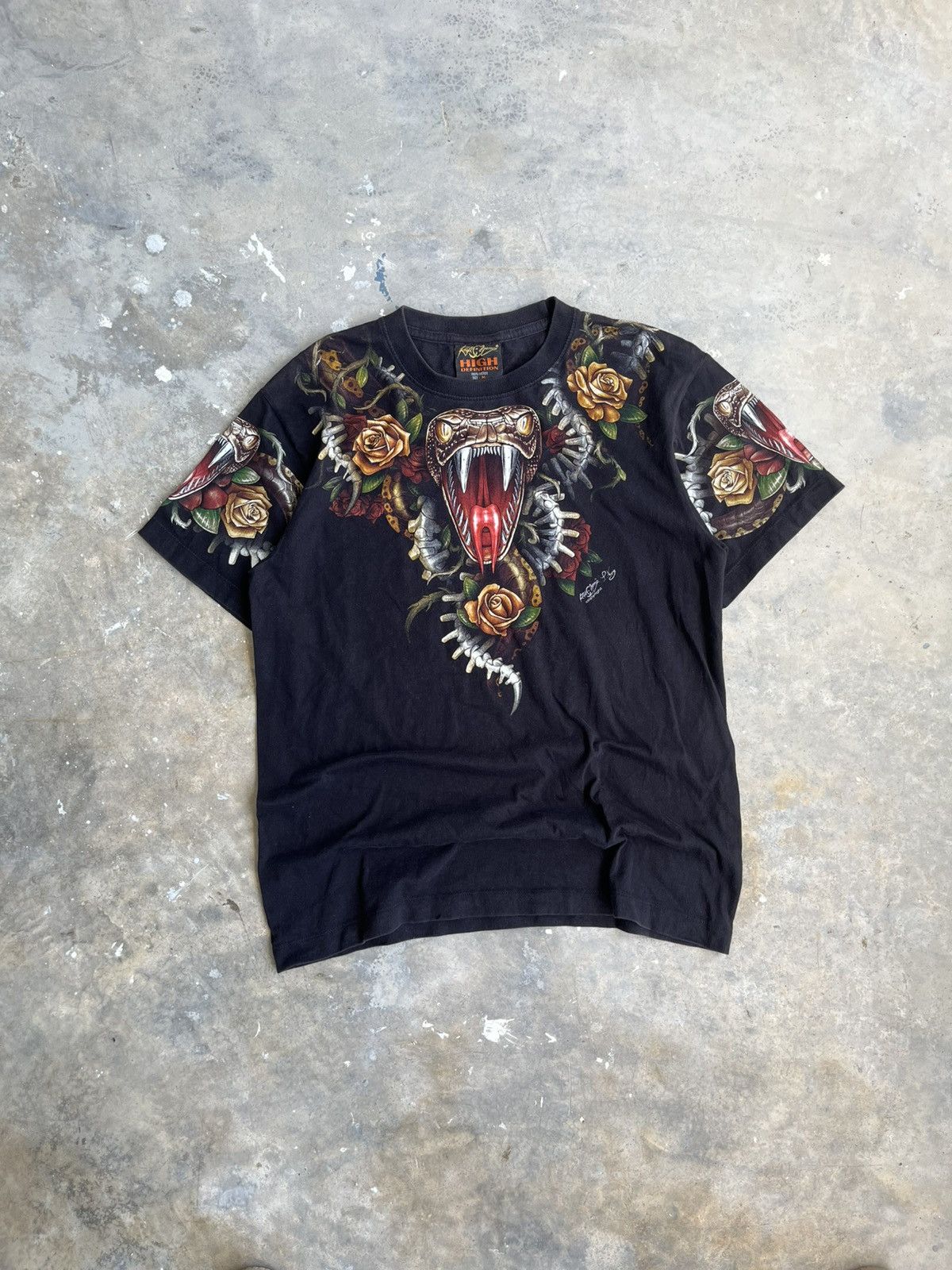 Vintage T-Shirt Black FHD Rock Chang Original Native Snake Size US M / EU 48-50 / 2 - 1 Thumbnail