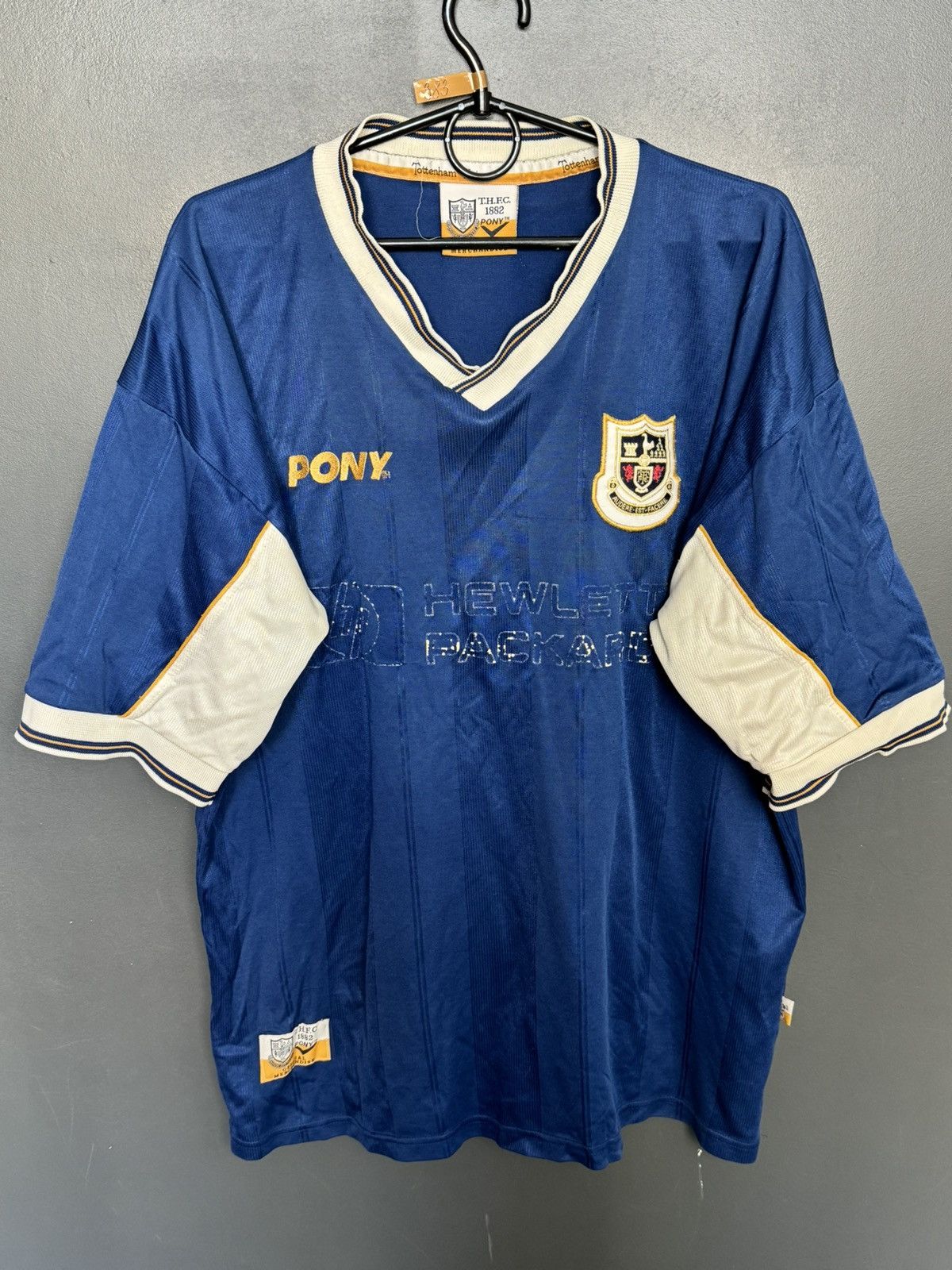 PONY Tottenham Hotspur 97/98 Away Football Jersey Size US XL / EU 56 / 4 - 1 Thumbnail
