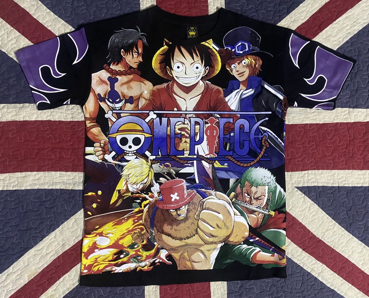 One Piece one piece x luffy x sabo x ace x fullcrew strawhat x anime Size US L / EU 52-54 / 3 - 1 Thumbnail