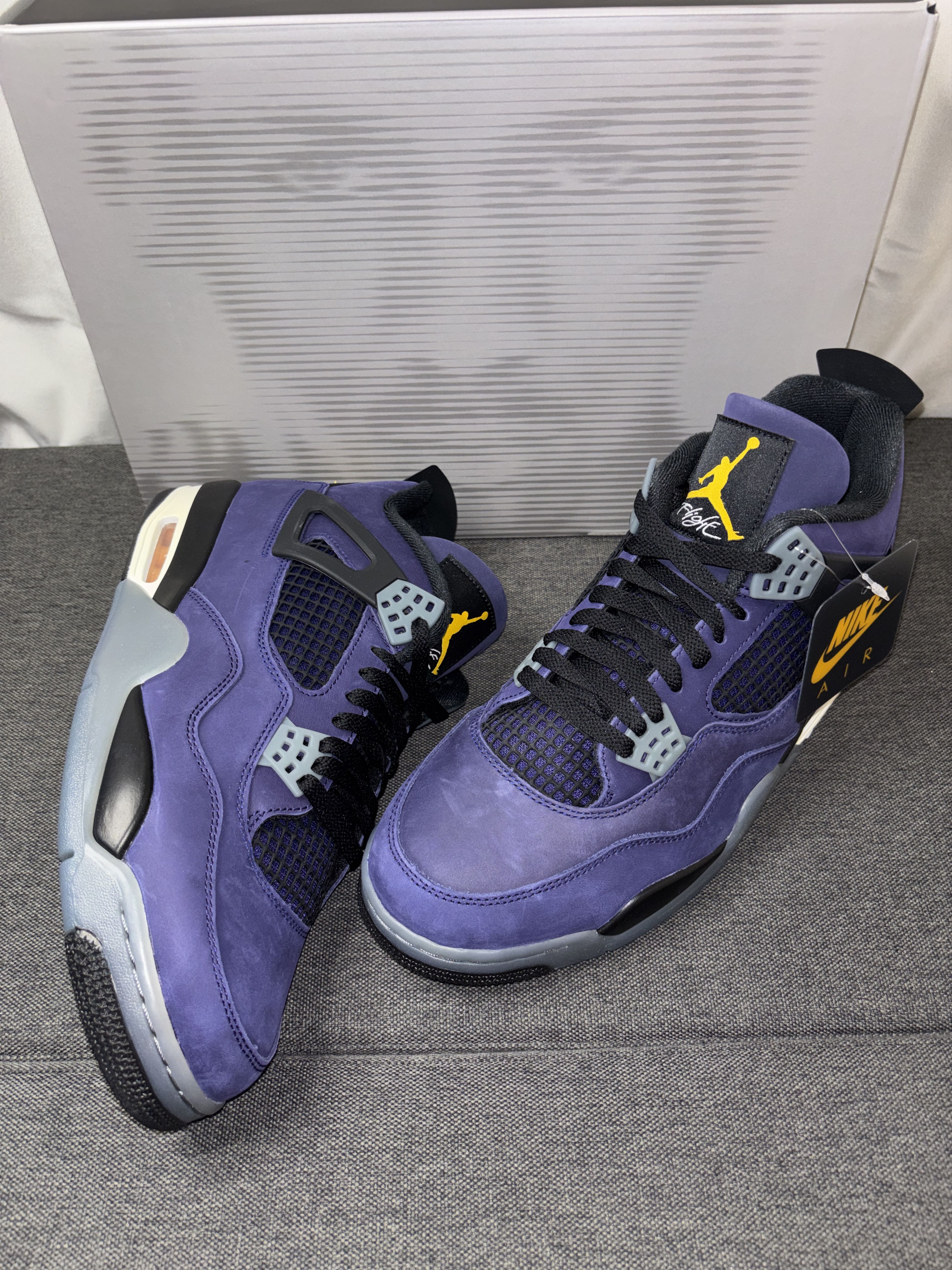 Nike Nike Air Jordan 4 Retro Lakers (2026) Size 12 FV5029-500 Size US 12 / EU 45 - 14 Thumbnail