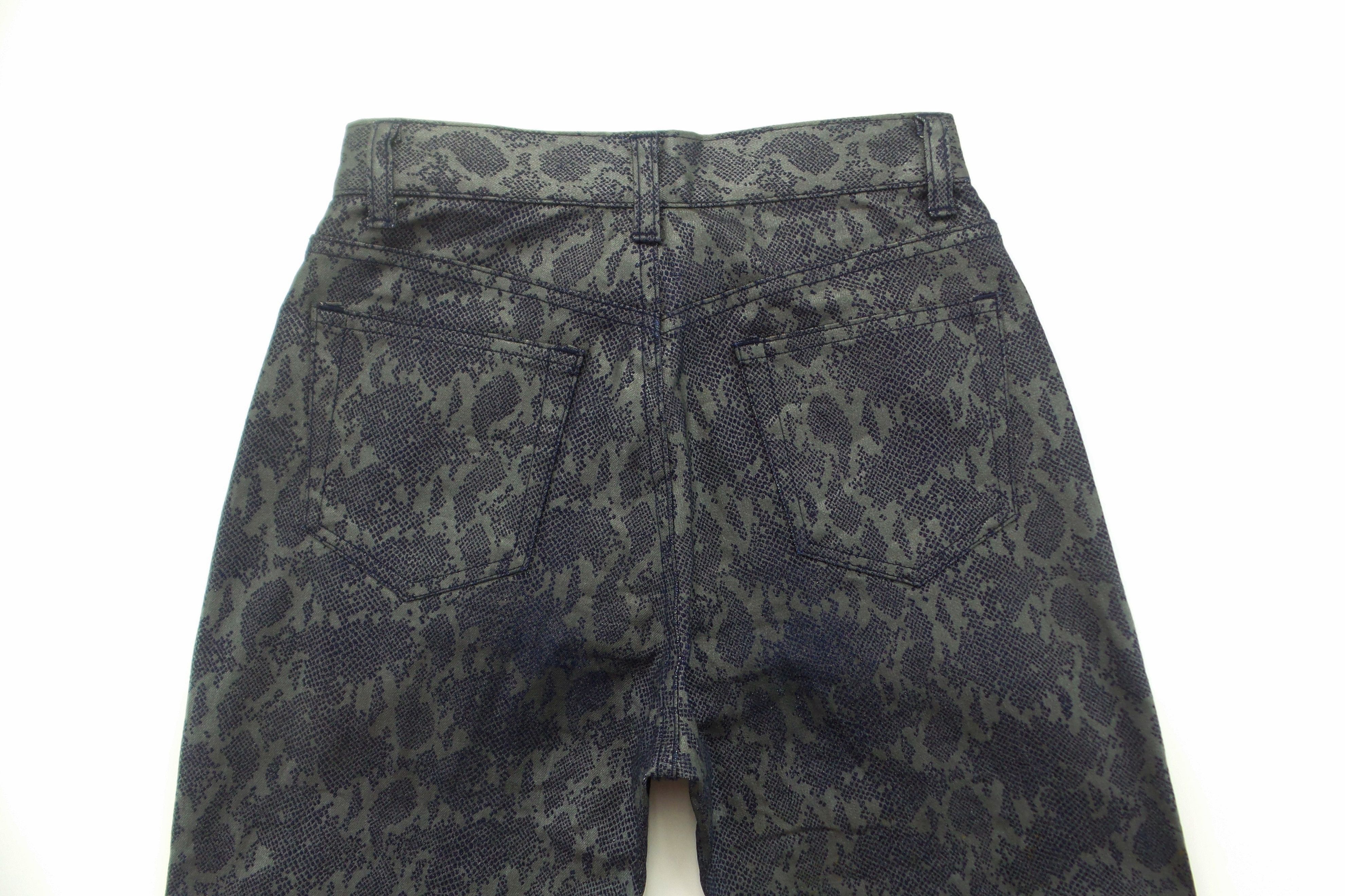 Japanese Brand FOR HER Snake Skin Design Jeans W12xL39 Size US 26 / EU 42 - 8 Thumbnail