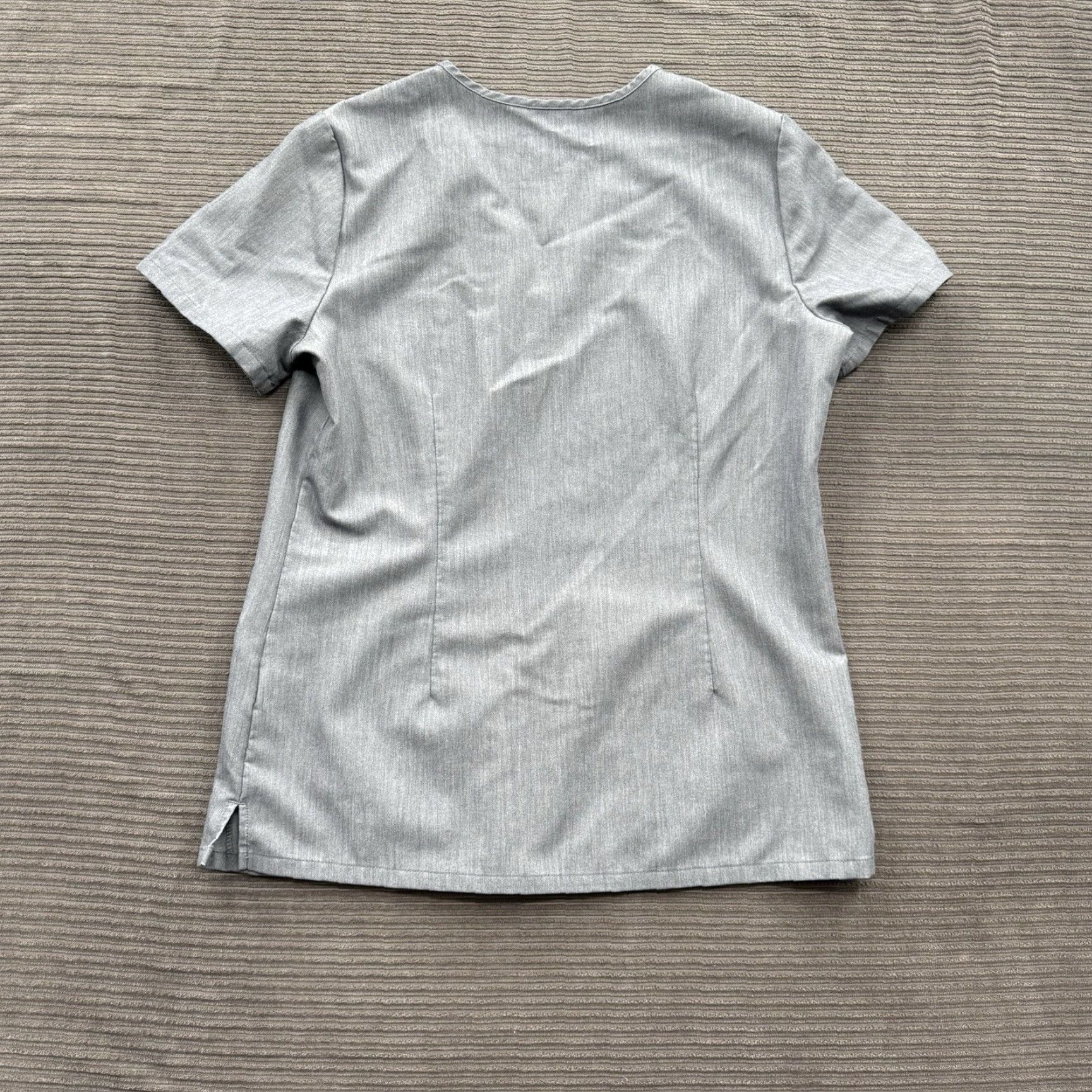 Vintage FIGS Scrub Top Small Gray Polyester Nursing Medical Technical Collection Unisex S Size US S / EU 44-46 / 1 - 2 Thumbnail