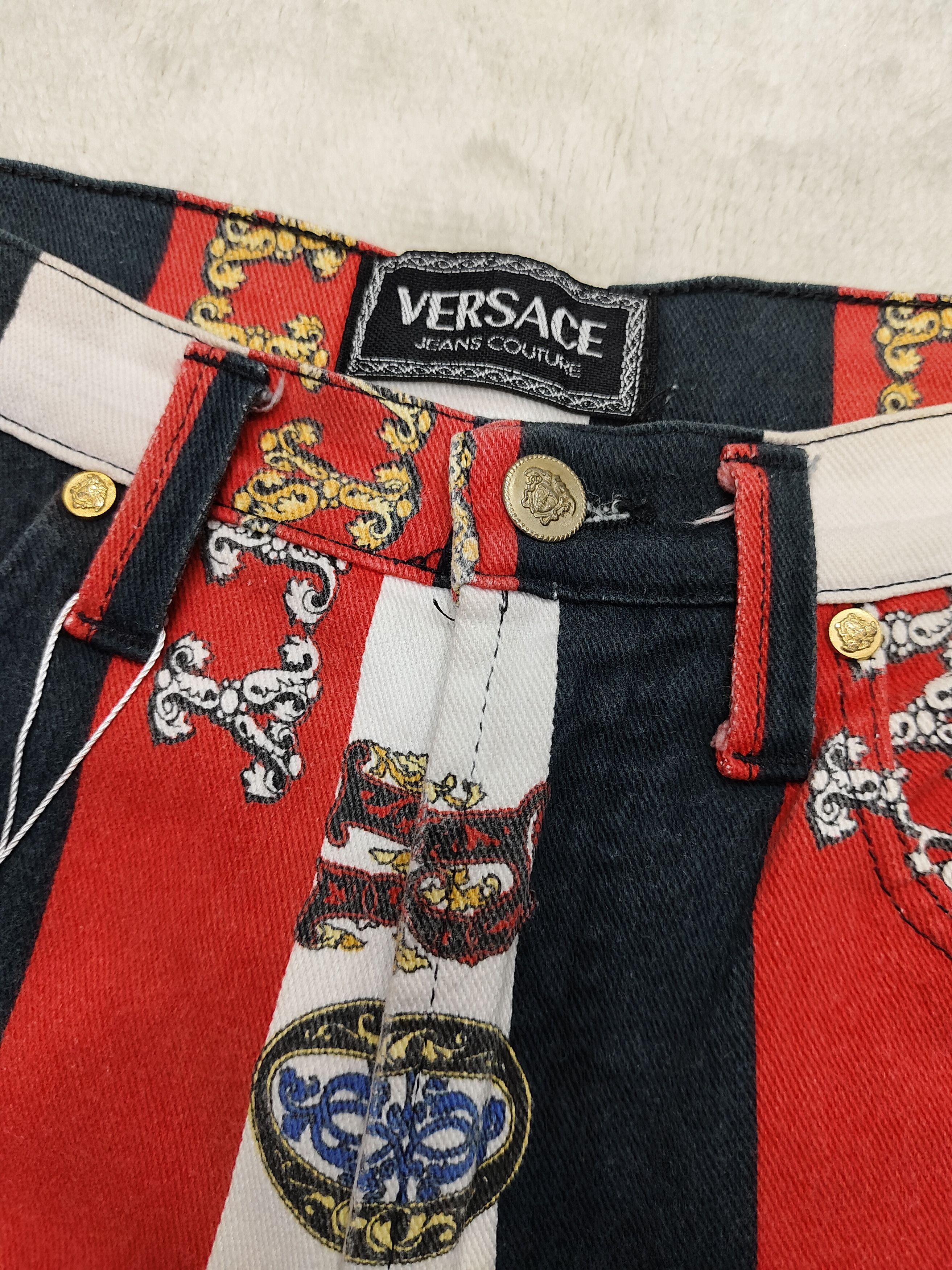 Versace Jeans Couture RARE🔥Vtg Versace Jeans Couture🔥Rock'n Royalty Baggy Pants Size 31" - 5 Thumbnail