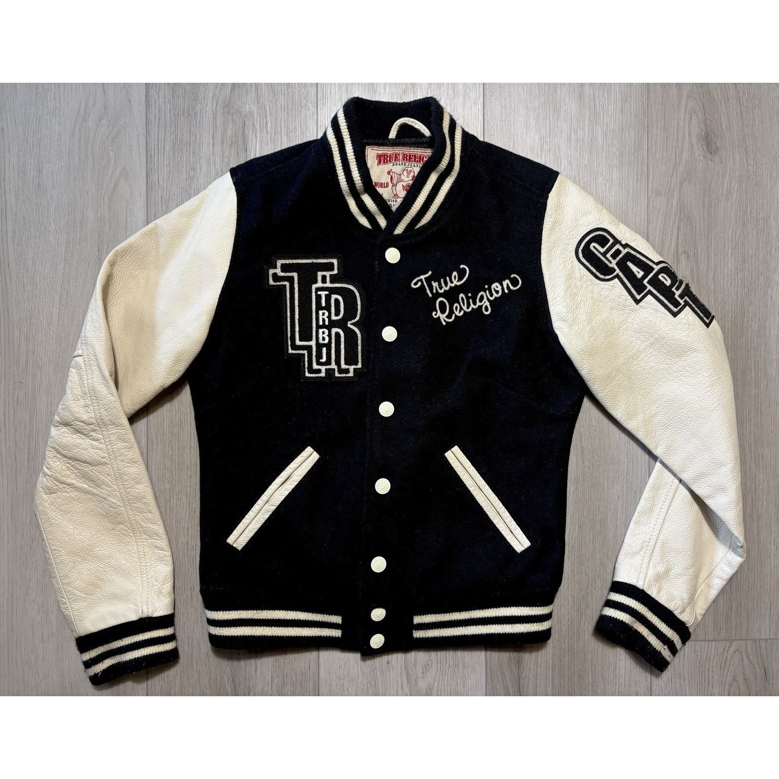 True Religion Y2K True Religion Varsity Letterman Jacket Wool Womens Small Size S / US 4 / IT 40 - 1 Thumbnail