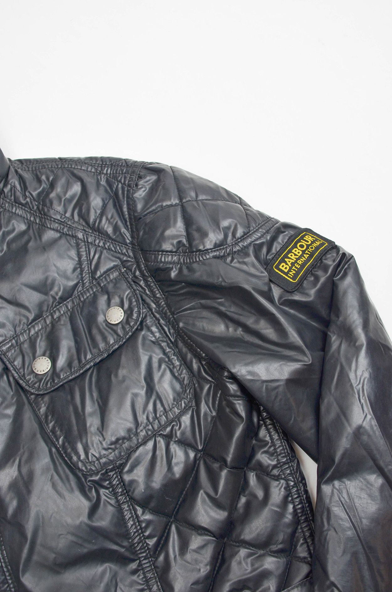 Barbour Barbour International Polarquilt Jacket Belted Black - 12 Size XL / US 12-14 / IT 48-50 - 7 Thumbnail
