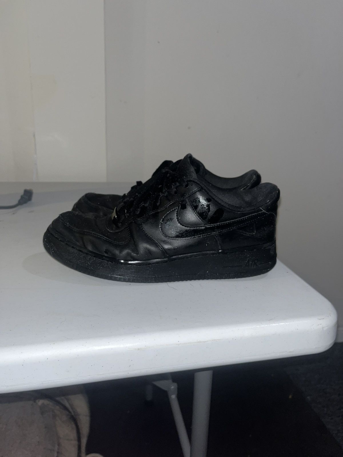 Nike Nike Air Force 1 Low '07 Black Size US 12 / EU 45 - 1 Thumbnail