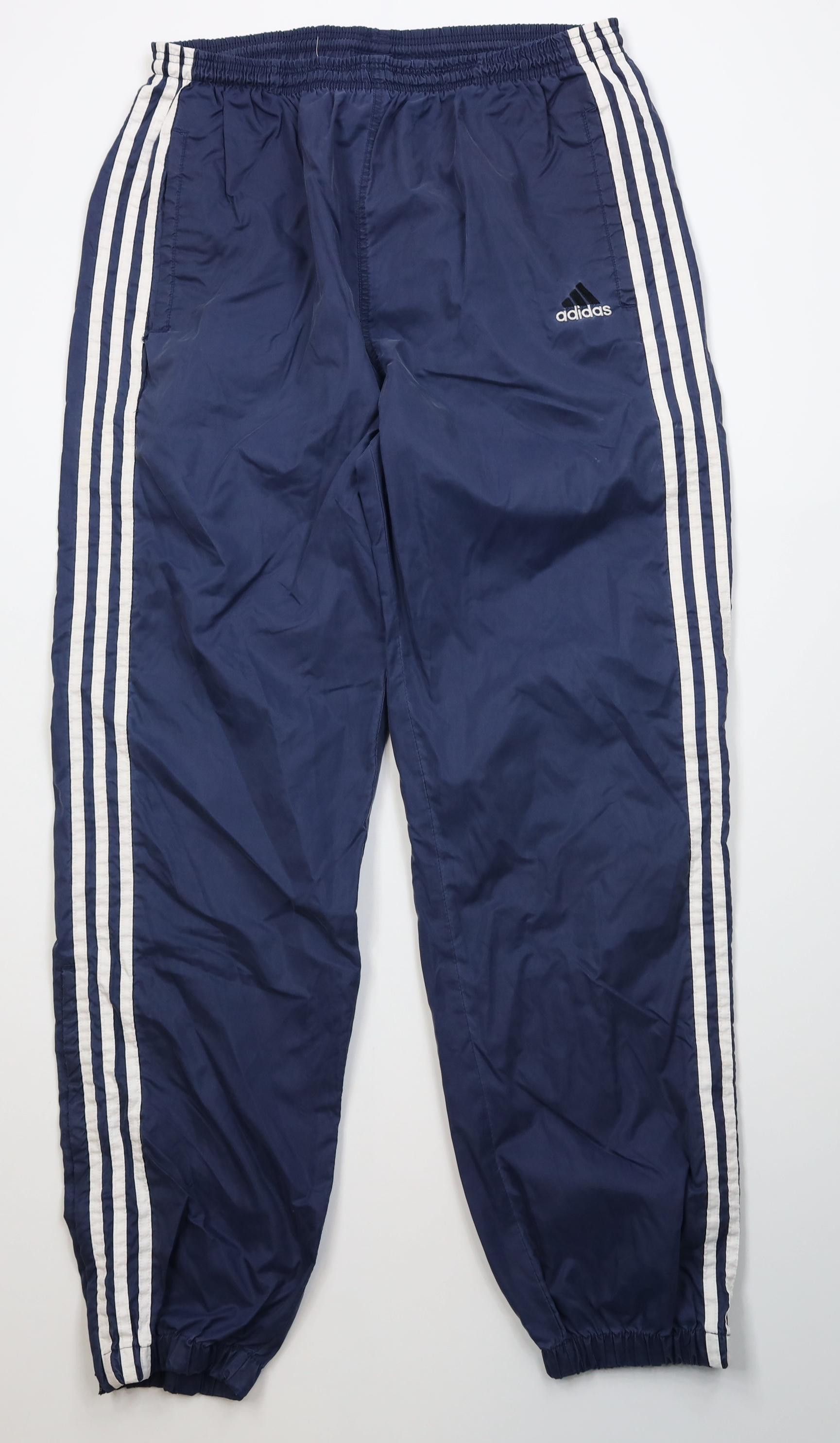 Adidas Vintage 90s Adidas Windbreaker Joggers Pants Navy Blue Size US 36 / EU 52 - 1 Thumbnail