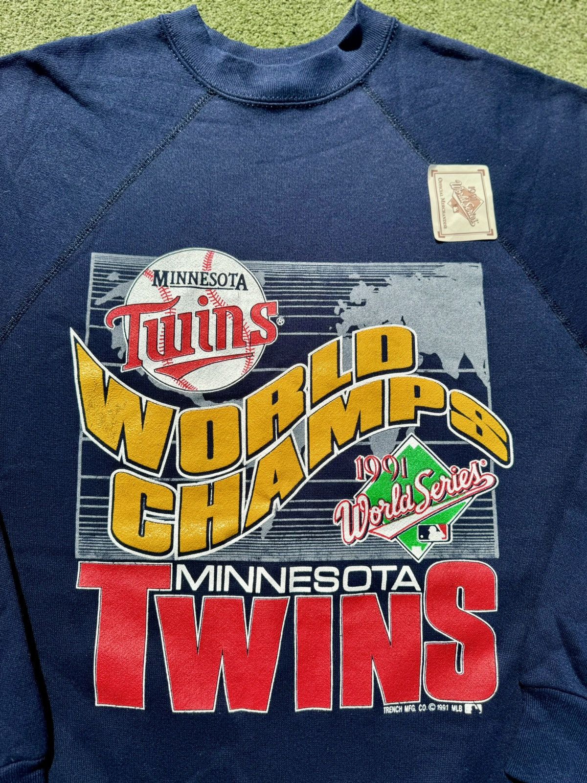 Tultex × Vintage 1991 Minnesota Twins World Series Champions Sweatshirt Size US L / EU 52-54 / 3 - 3 Thumbnail